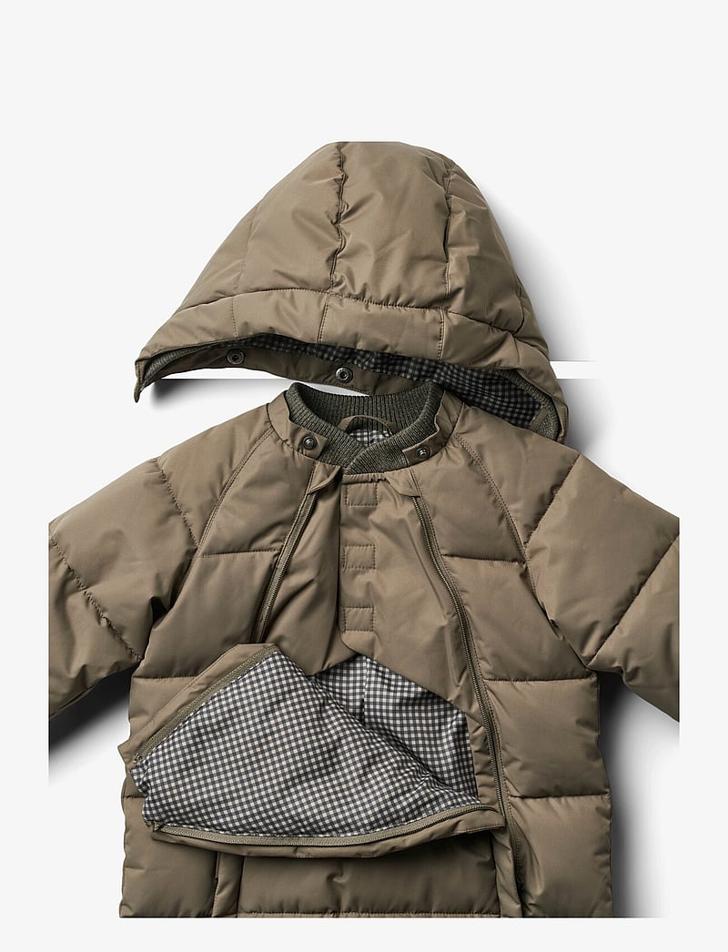 Wheat - Puffer Baby Suit Edem - dry wood - 3