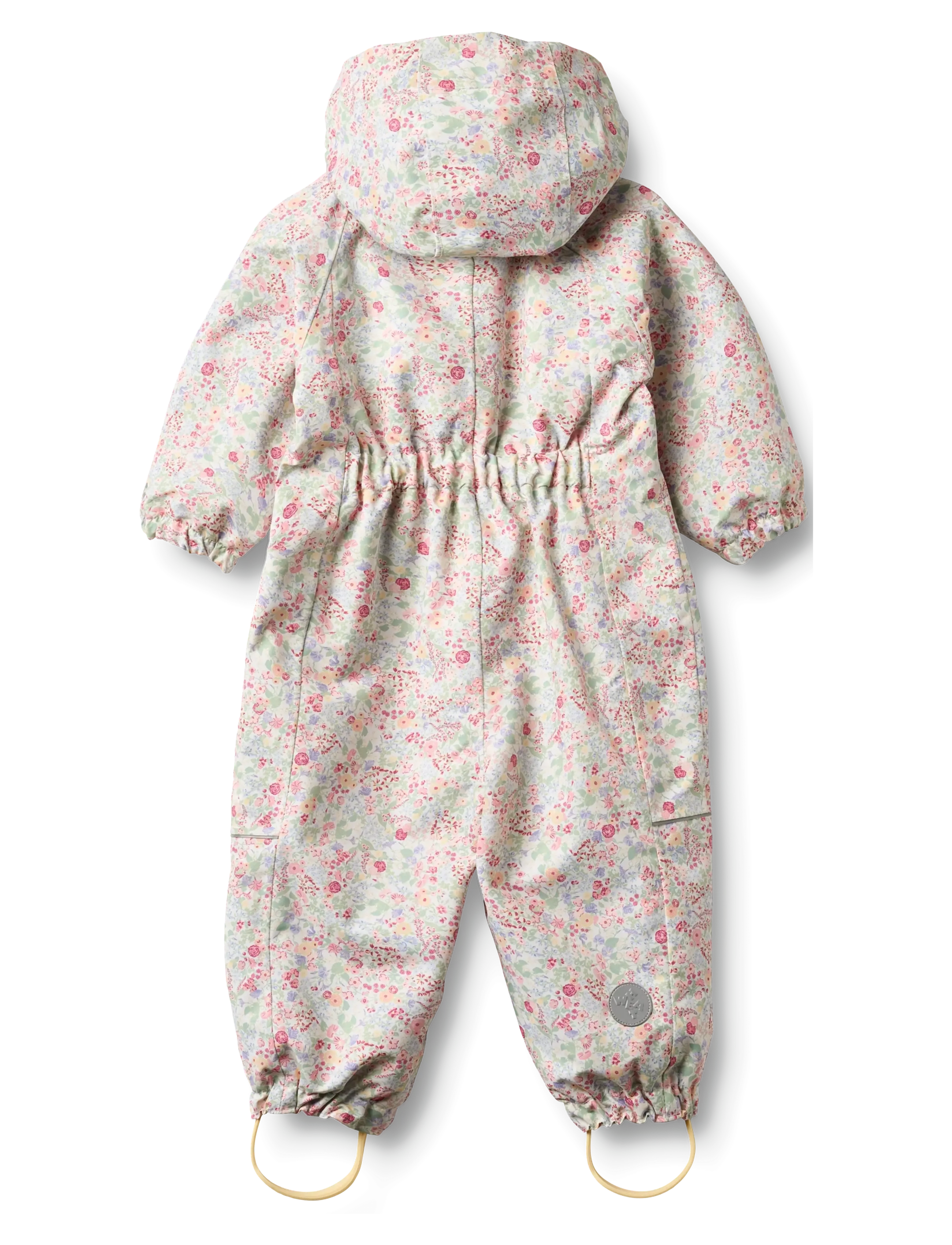 Wheat - Outdoor Suit Olly - shell overalls - cool sky flowers - 1