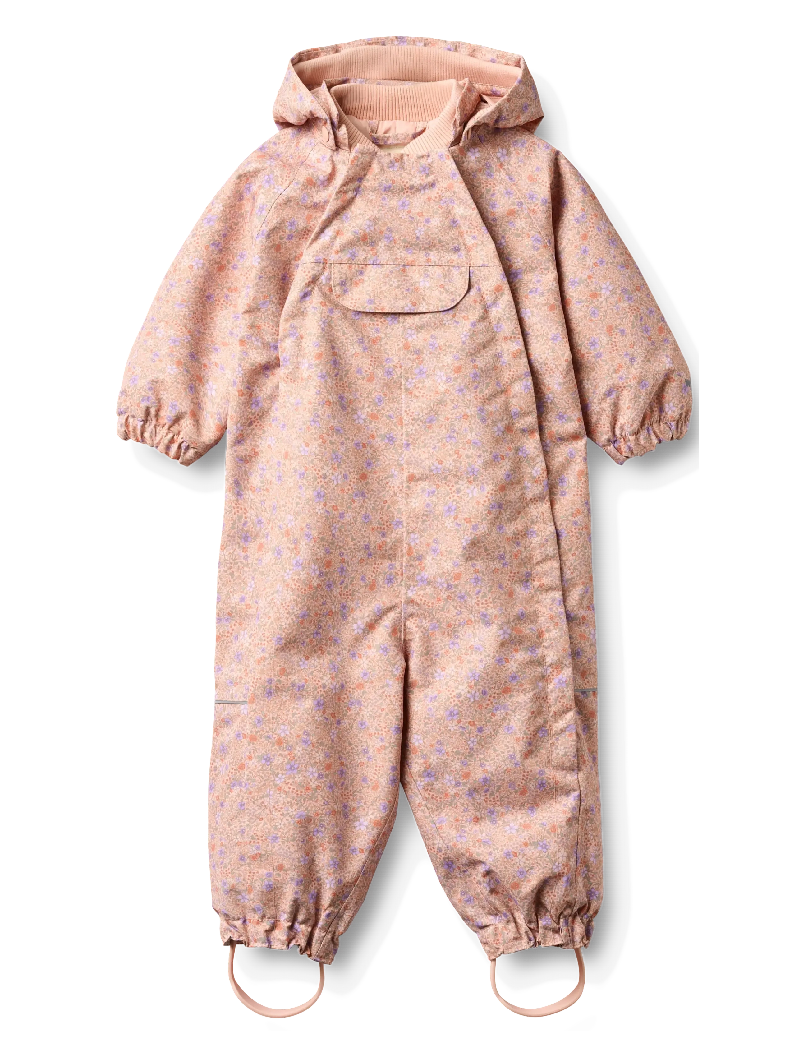 Wheat Outdoor Suit Olly - Overtøj - ROSE SORBET FLOWERS / pink/rose