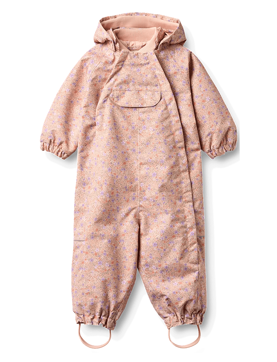 Wheat - Outdoor Suit Olly - skaloveraller - rose sorbet flowers - 0