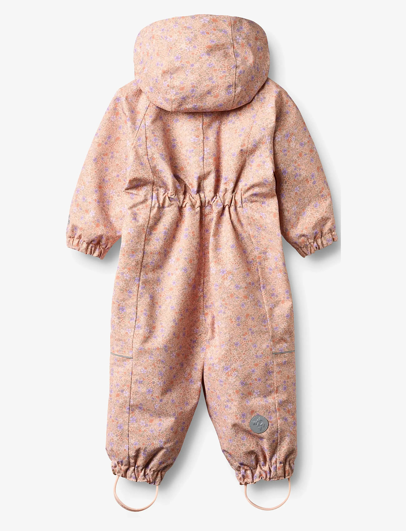 Wheat - Outdoor Suit Olly - shell overalls - rose sorbet flowers - 1