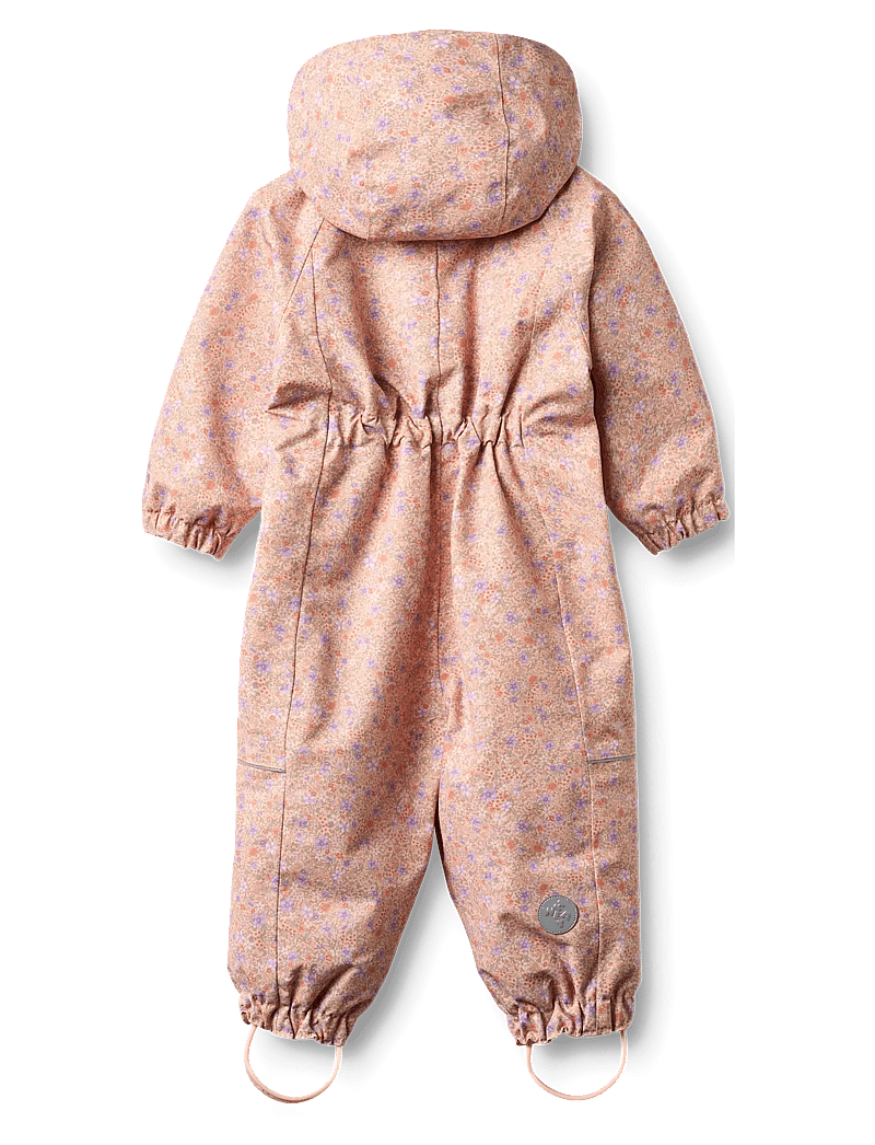 Wheat - Outdoor Suit Olly - shell overalls - rose sorbet flowers - 1