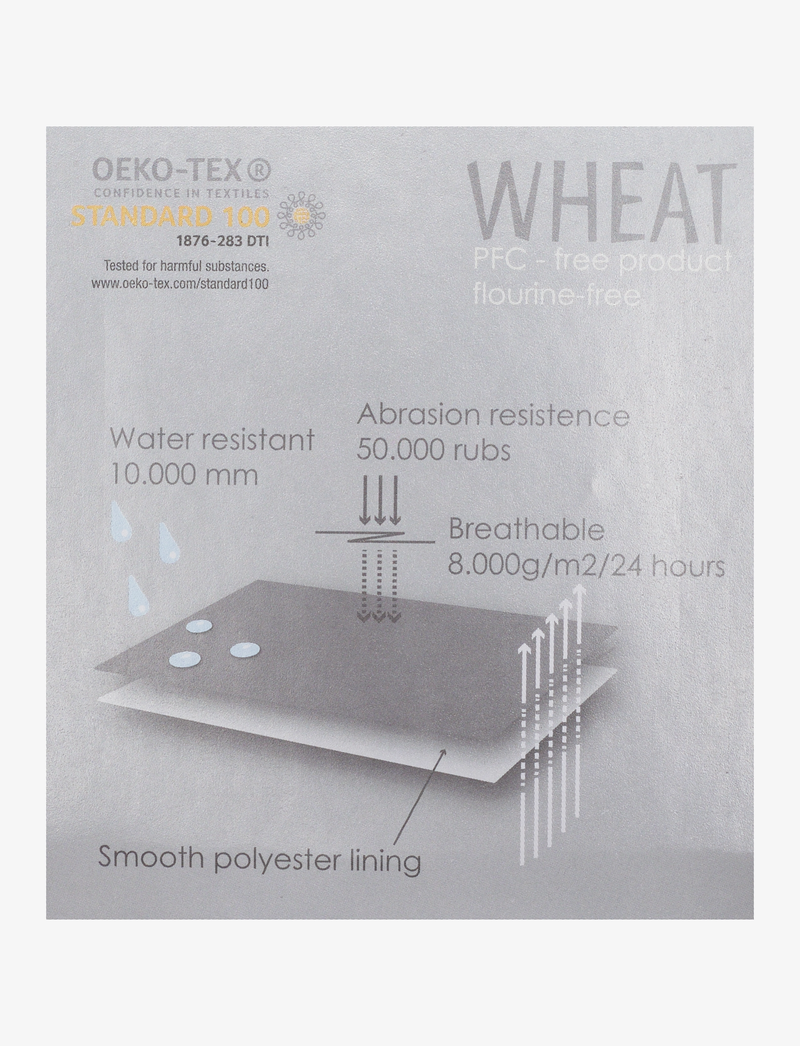 Wheat - Outdoor suit Olly Tech - sea melange - 3