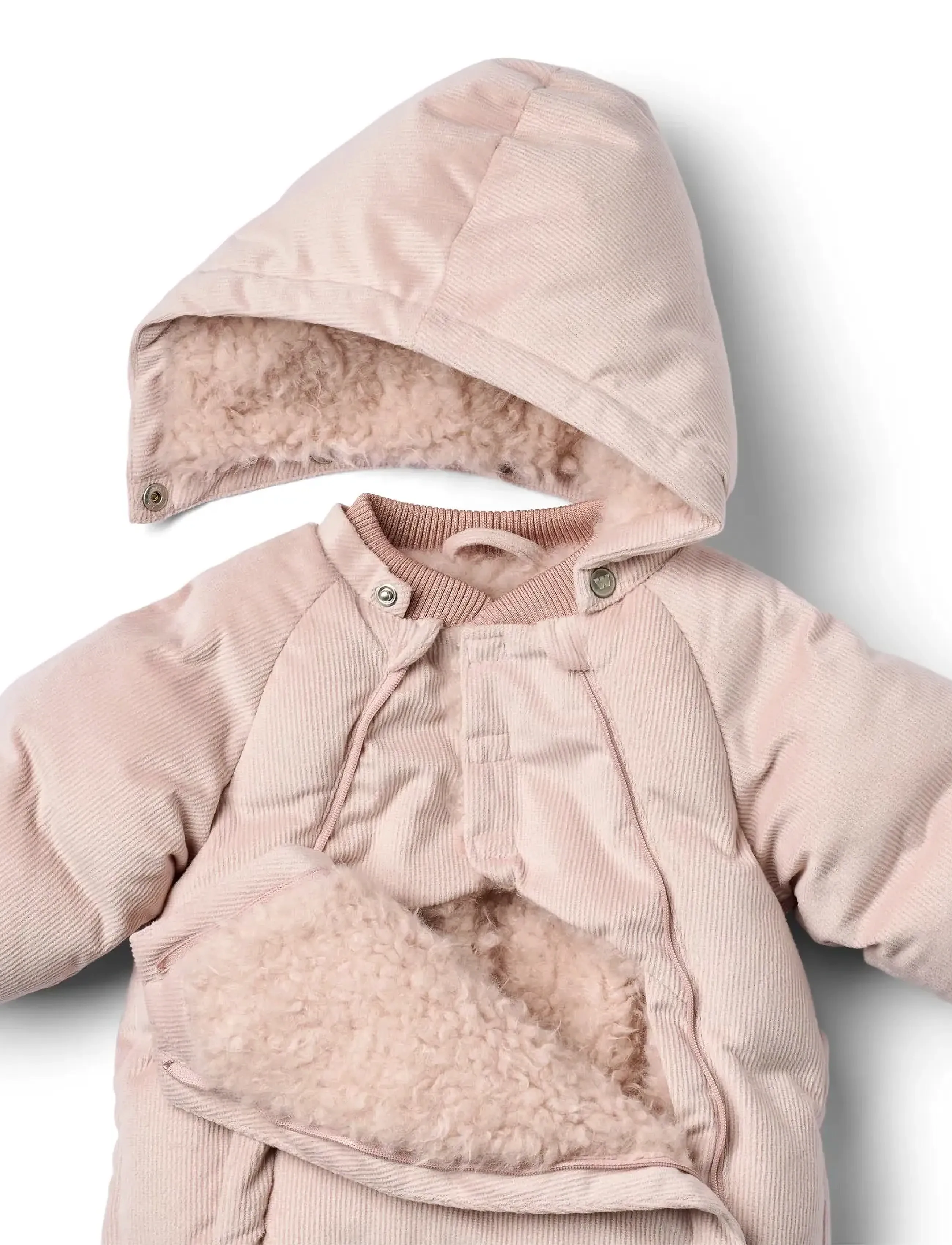 Wheat - Puffer Baby Suit Nallo - ziemas kombinezoni - rose powder - 2