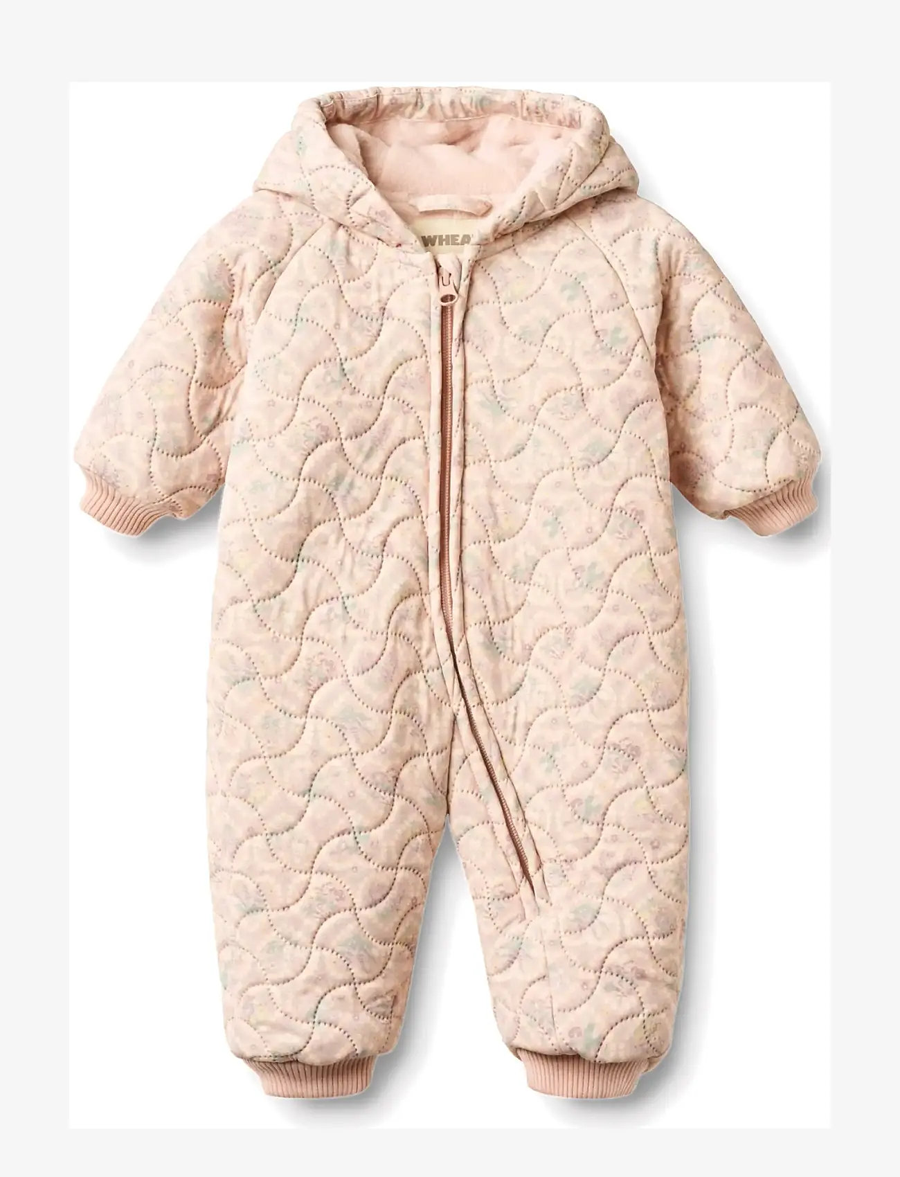 Wheat - Thermo Suit Cuddle - thermo coveralls - heart flowers - 0