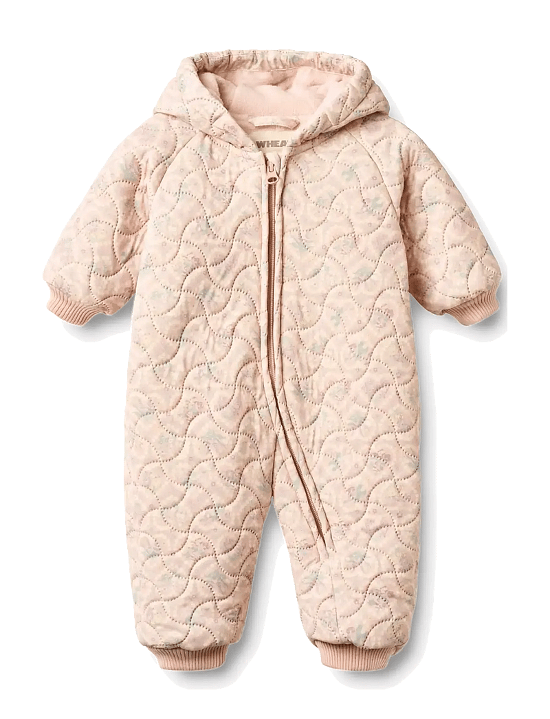 Wheat - Thermo Suit Cuddle - thermo coveralls - heart flowers - 0
