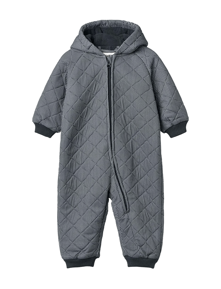 Wheat - Thermo Suit Cuddle - thermo overalls - ink stripe - 0