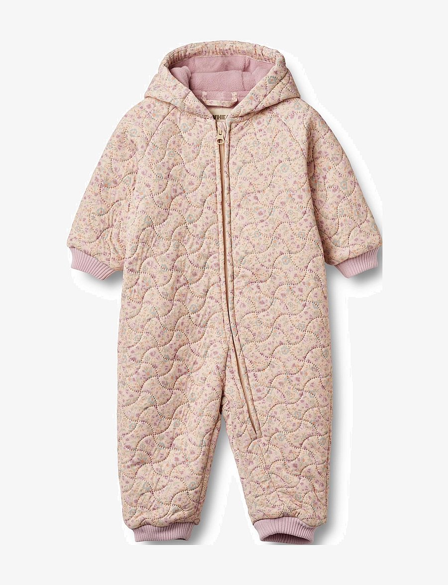 Wheat - Thermo Suit Cuddle - winteroverall - pansies - 0