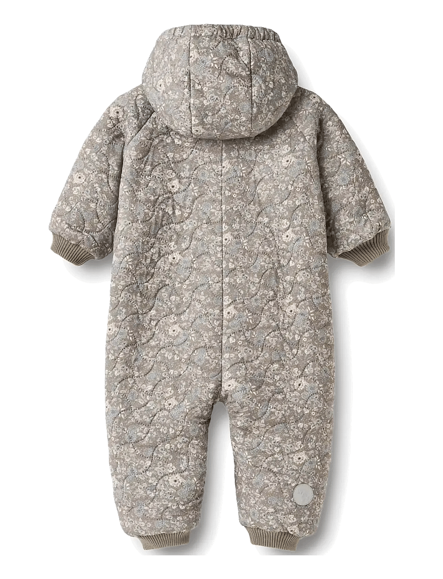 Wheat - Thermo Suit Krammo - thermo overalls - grey stone flowers - 0