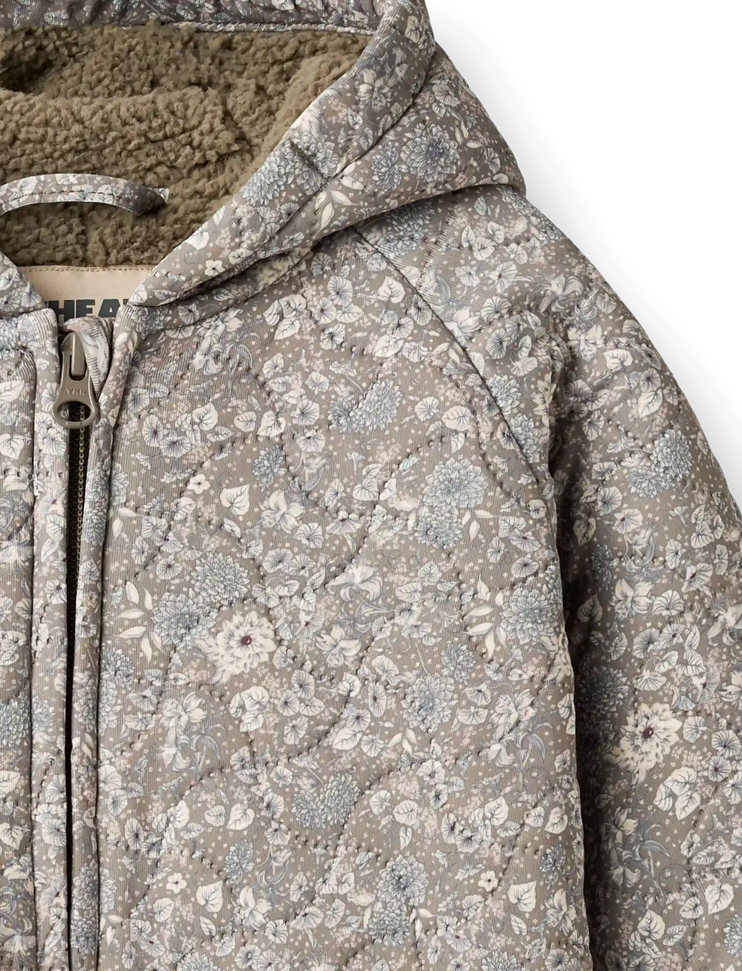 Wheat - Thermo Suit Krammo - thermo overalls - grey stone flowers - 2