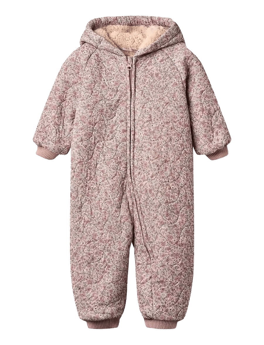 Wheat - Thermo Suit Krammo - winteroverall - soft lavender flowers - 0
