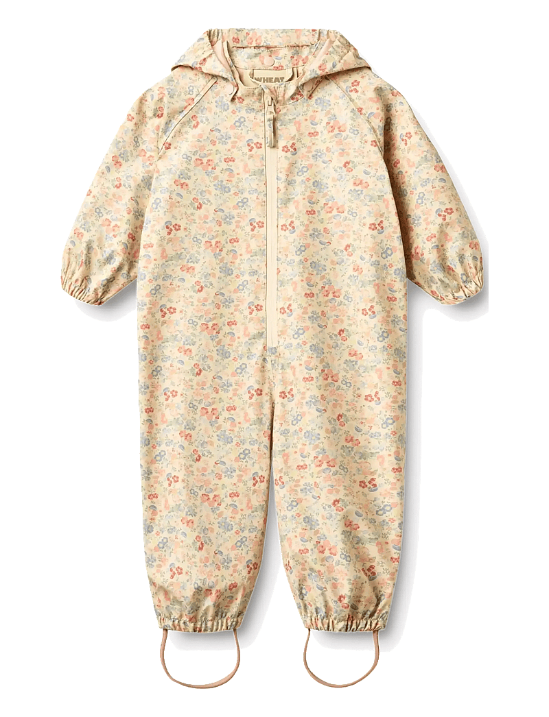 Wheat - Rainsuit Mika - regngallar - flowers and seashells - 0