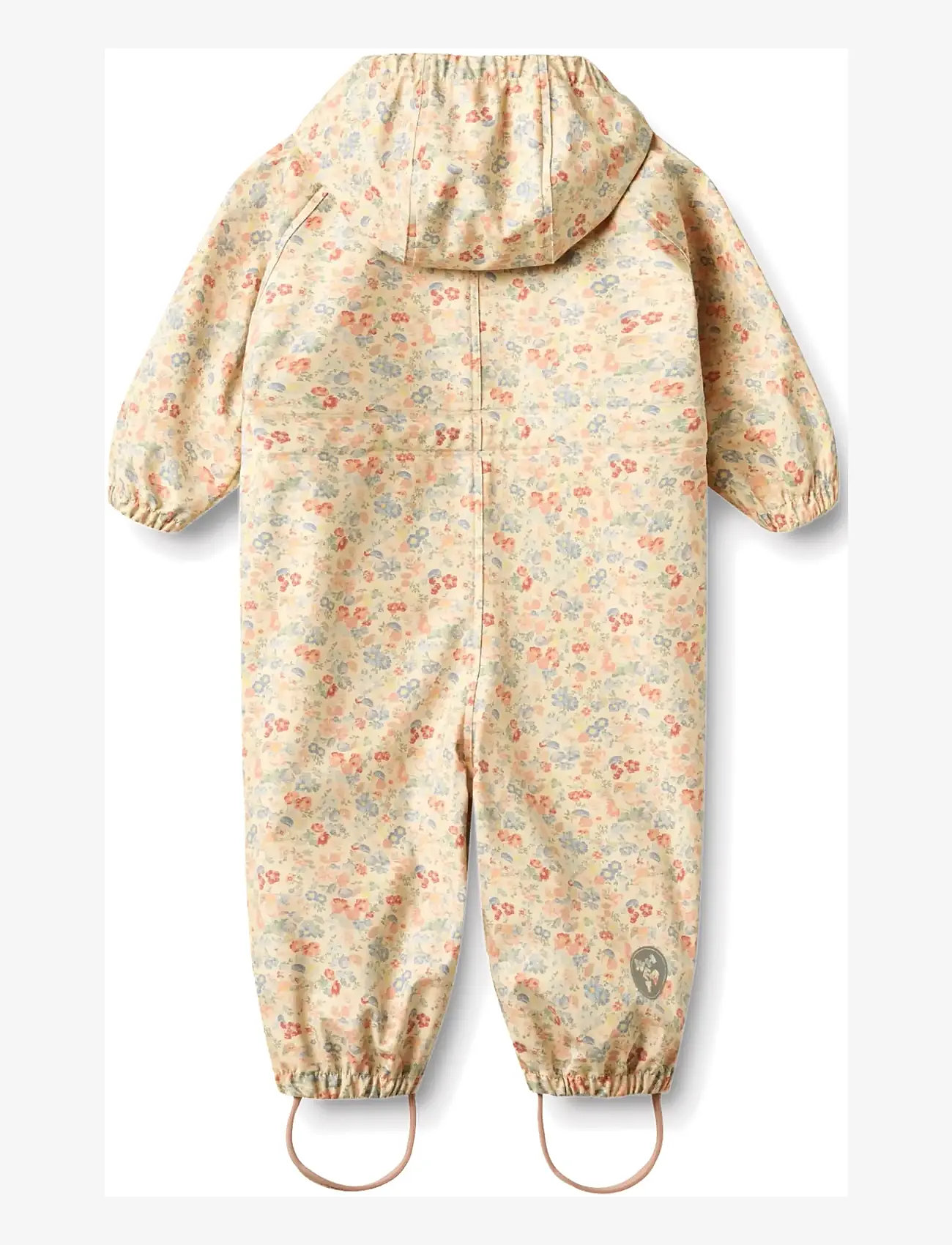 Wheat - Rainsuit Mika - rainwear coveralls - flowers and seashells - 1