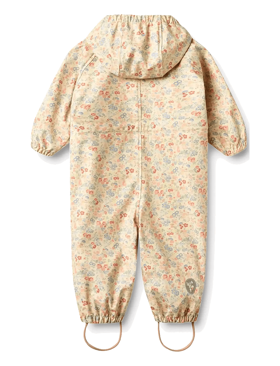 Wheat - Rainsuit Mika - regndress - flowers and seashells - 1