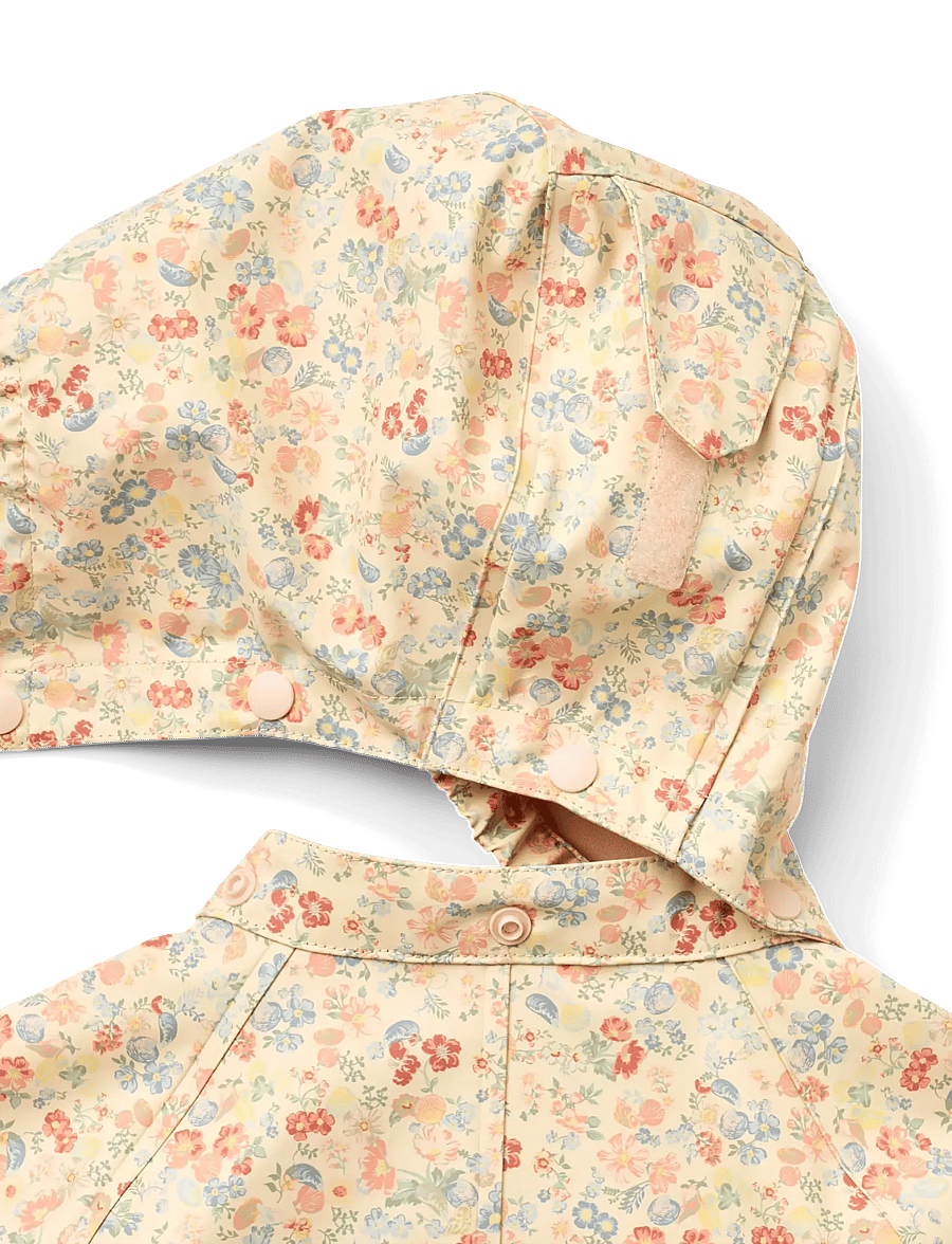 Wheat - Rainsuit Mika - regndress - flowers and seashells - 3