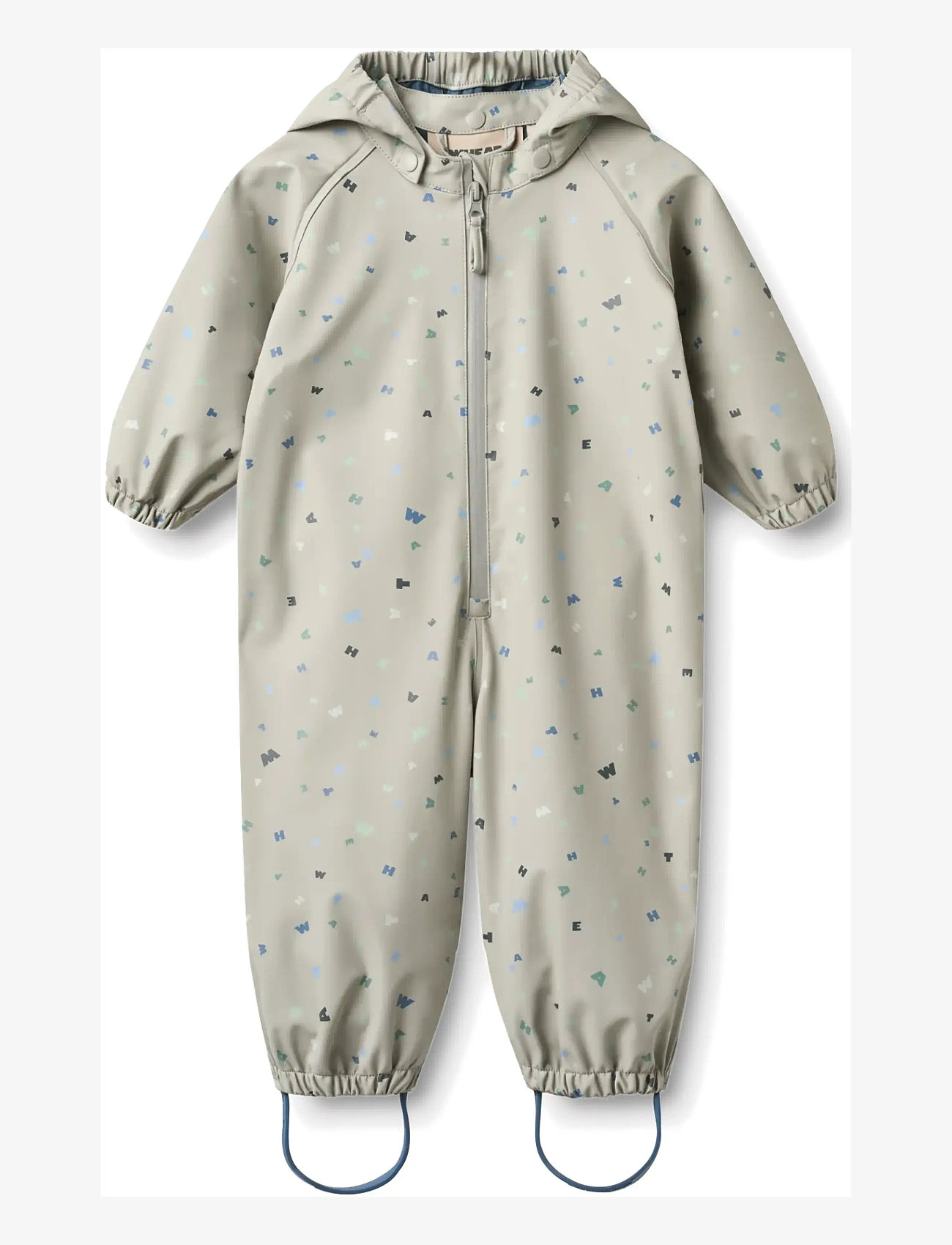 Wheat - Rainsuit Mika - vihmariiete kombed - light flint letters - 1
