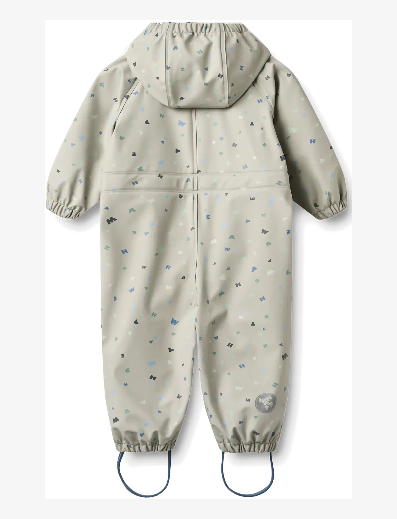 Wheat - Rainsuit Mika - vihmariiete kombed - light flint letters - 2