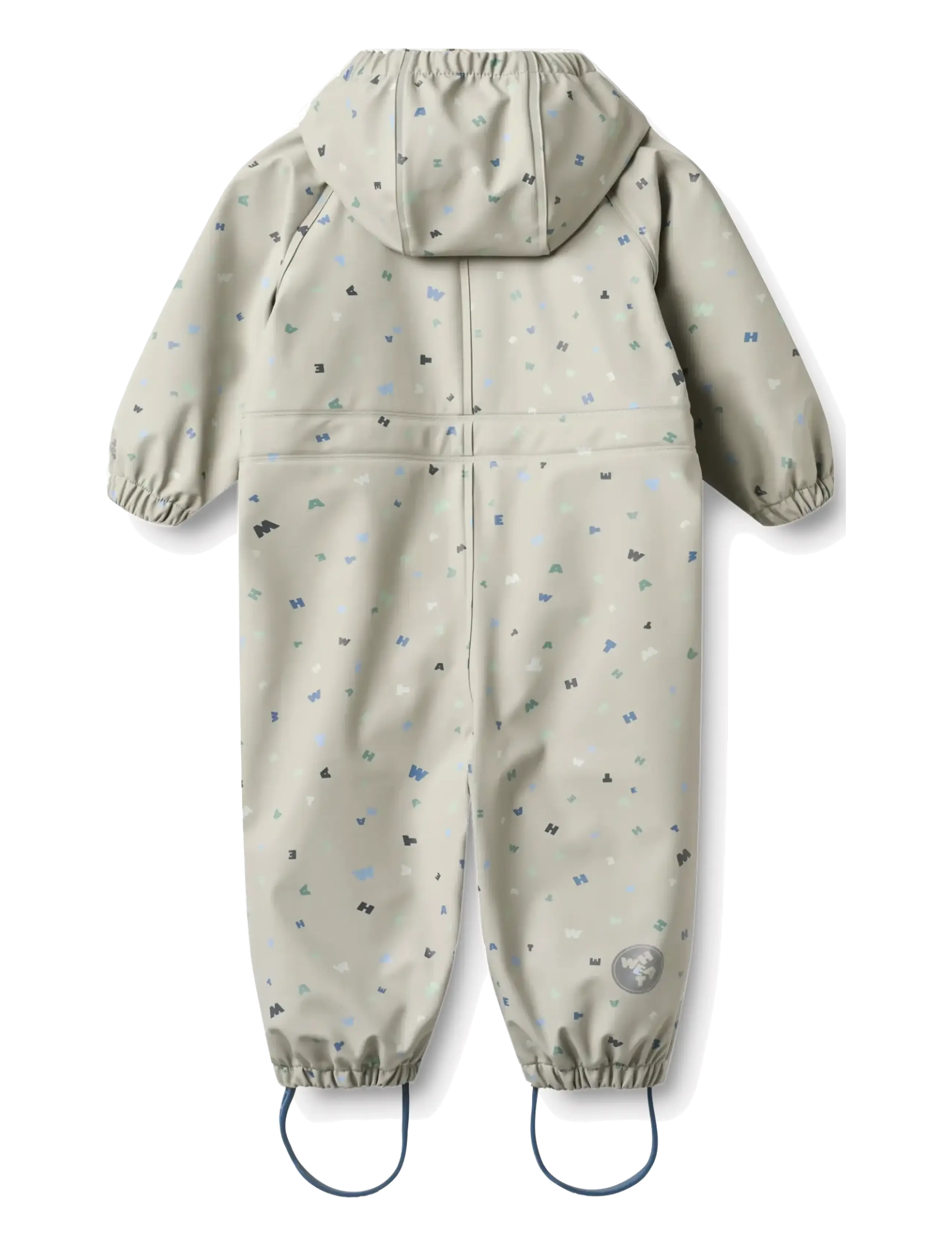Wheat - Rainsuit Mika - vihmariiete kombed - light flint letters - 2