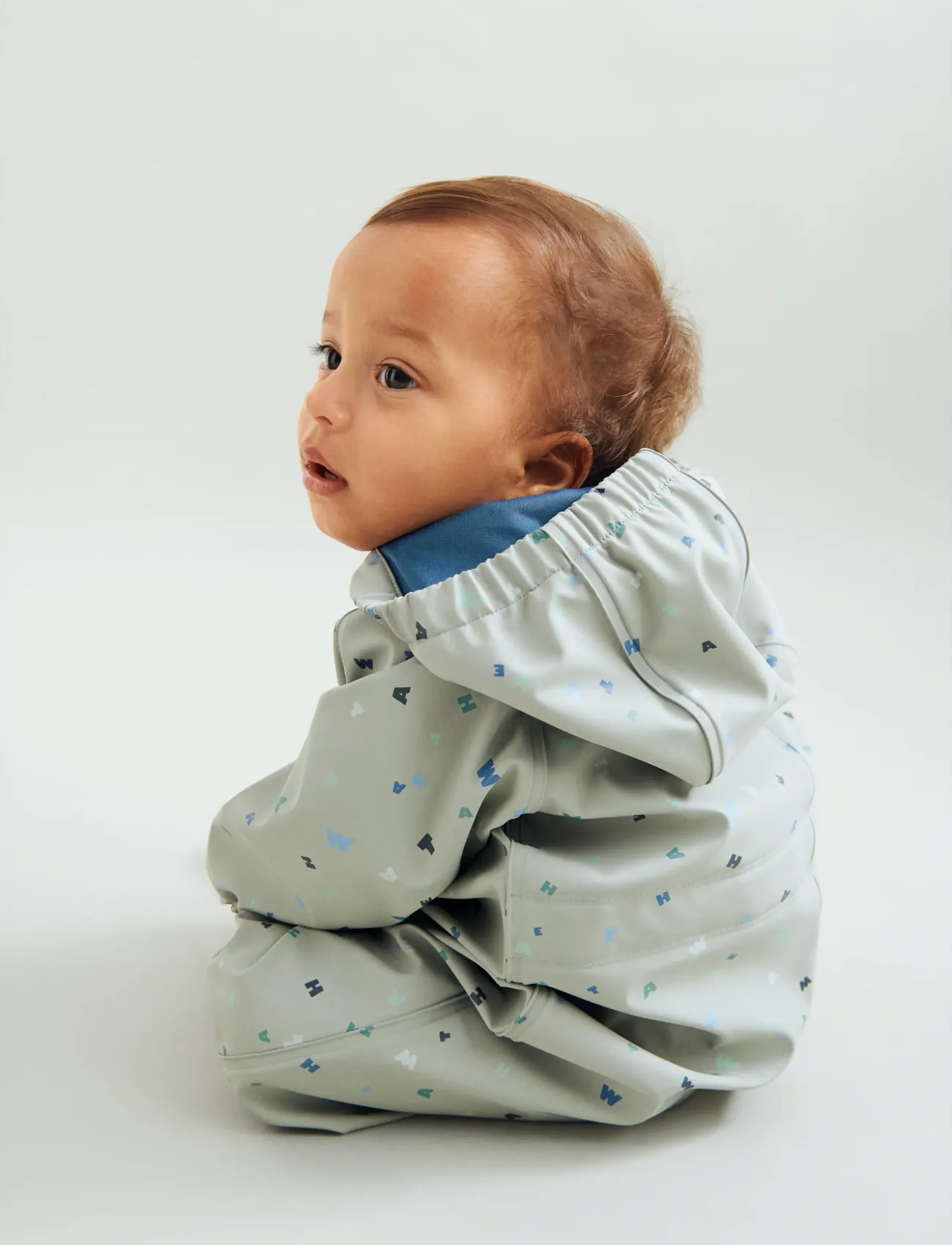 Wheat Rainsuit Mika, 104, Grey, Overalls > Overalls Til Regntøj, Børn