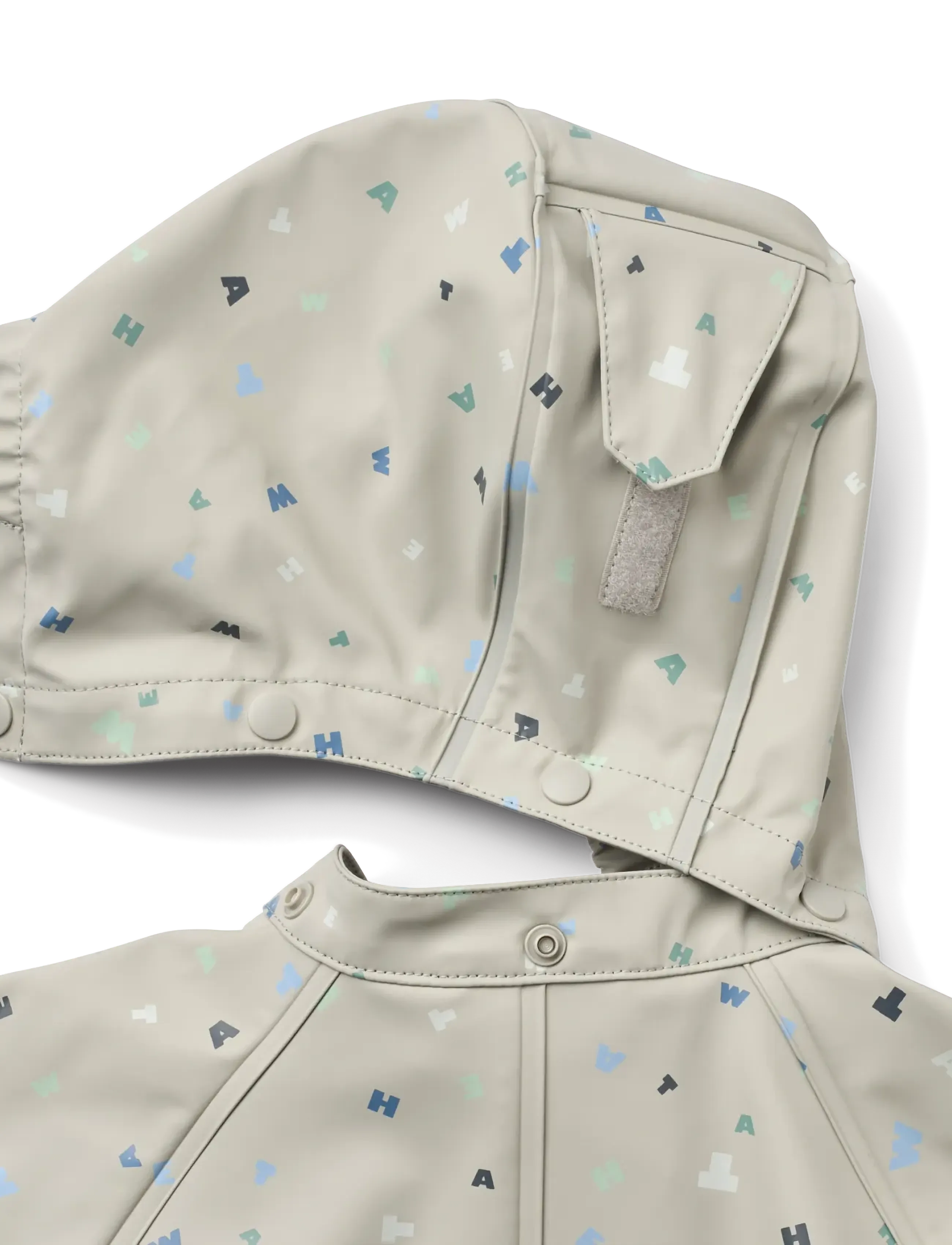 Wheat - Rainsuit Mika - vihmariiete kombed - light flint letters - 4