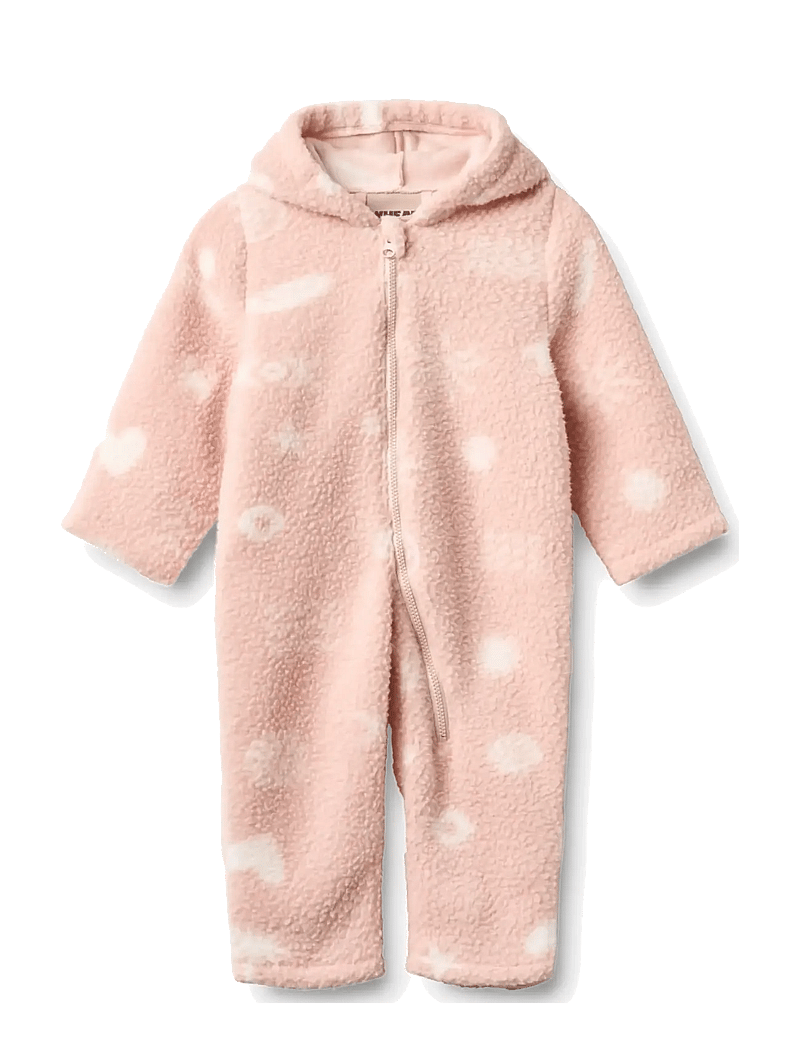 Wheat - Fleece suit Allo - fleece-sets - cameo rose jacquard - 0