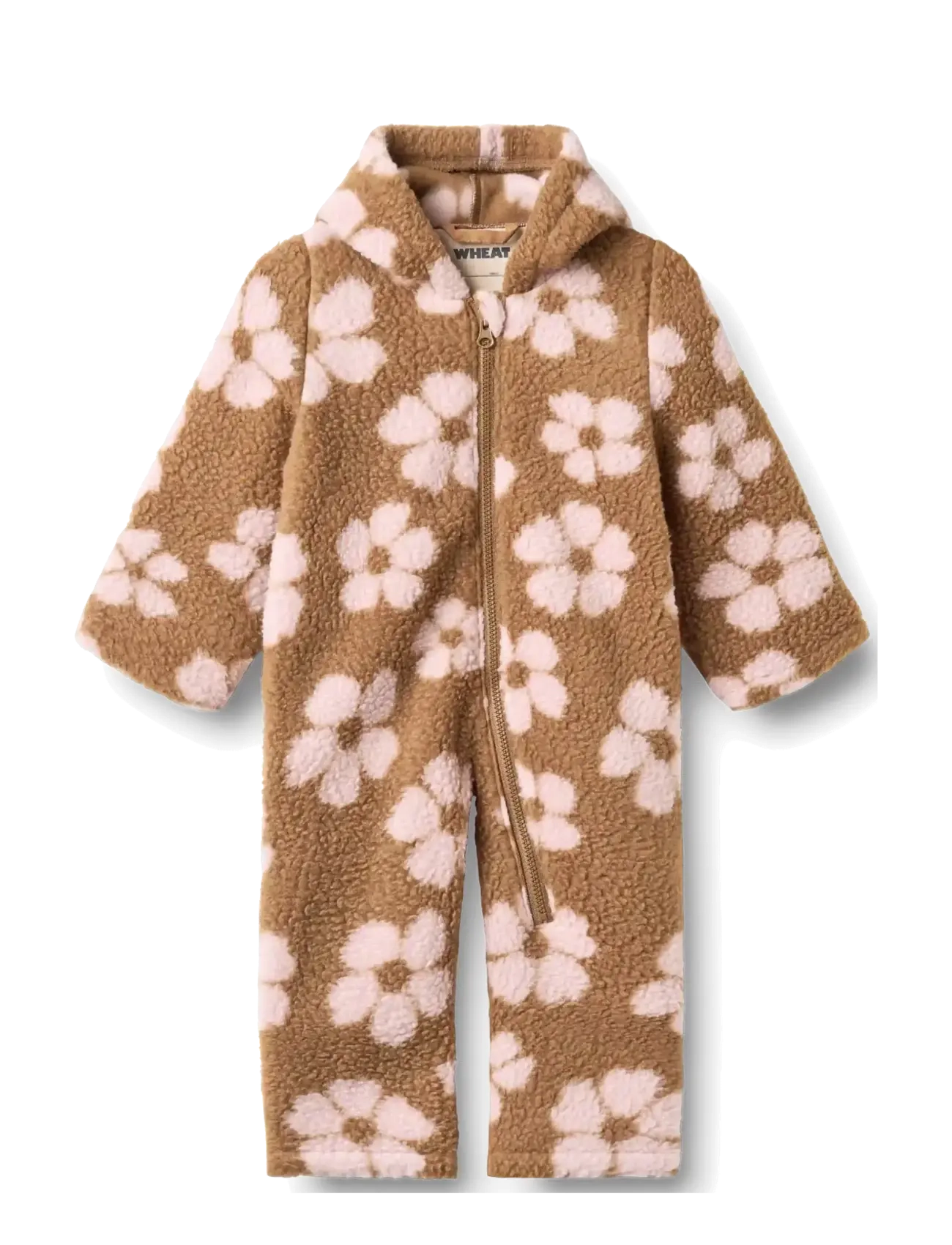 Wheat Fleece suit Allo - Overalls - WARM HAZEL FLOWERS / brown