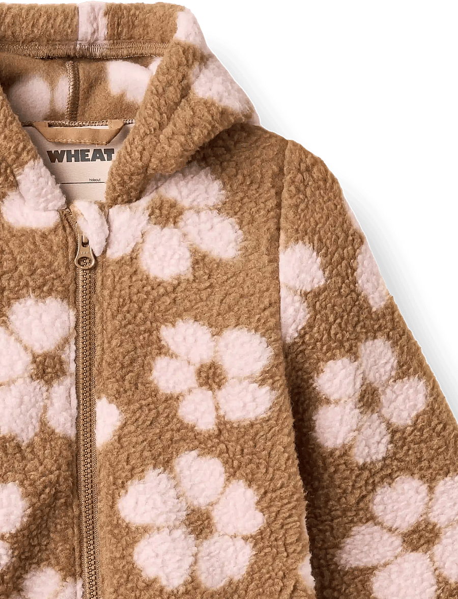 Wheat - Fleece suit Allo - fleece-sets - warm hazel flowers - 2