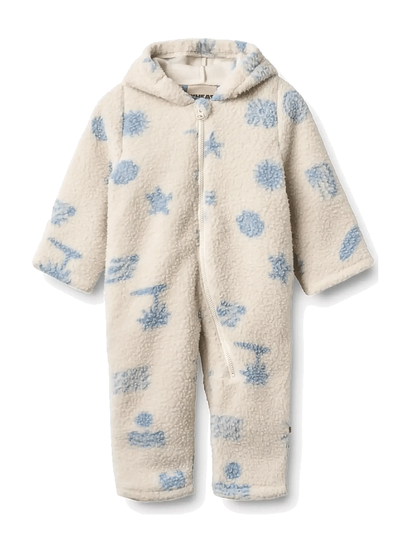 Wheat - Fleece suit Allo - fleece -setit - white onyx jacquard - 1