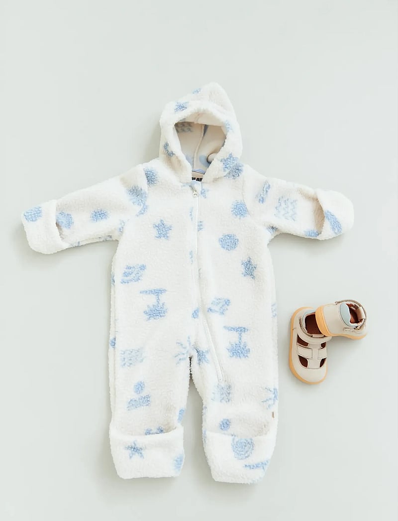 Wheat - Fleece suit Allo - fleece -setit - white onyx jacquard - 0