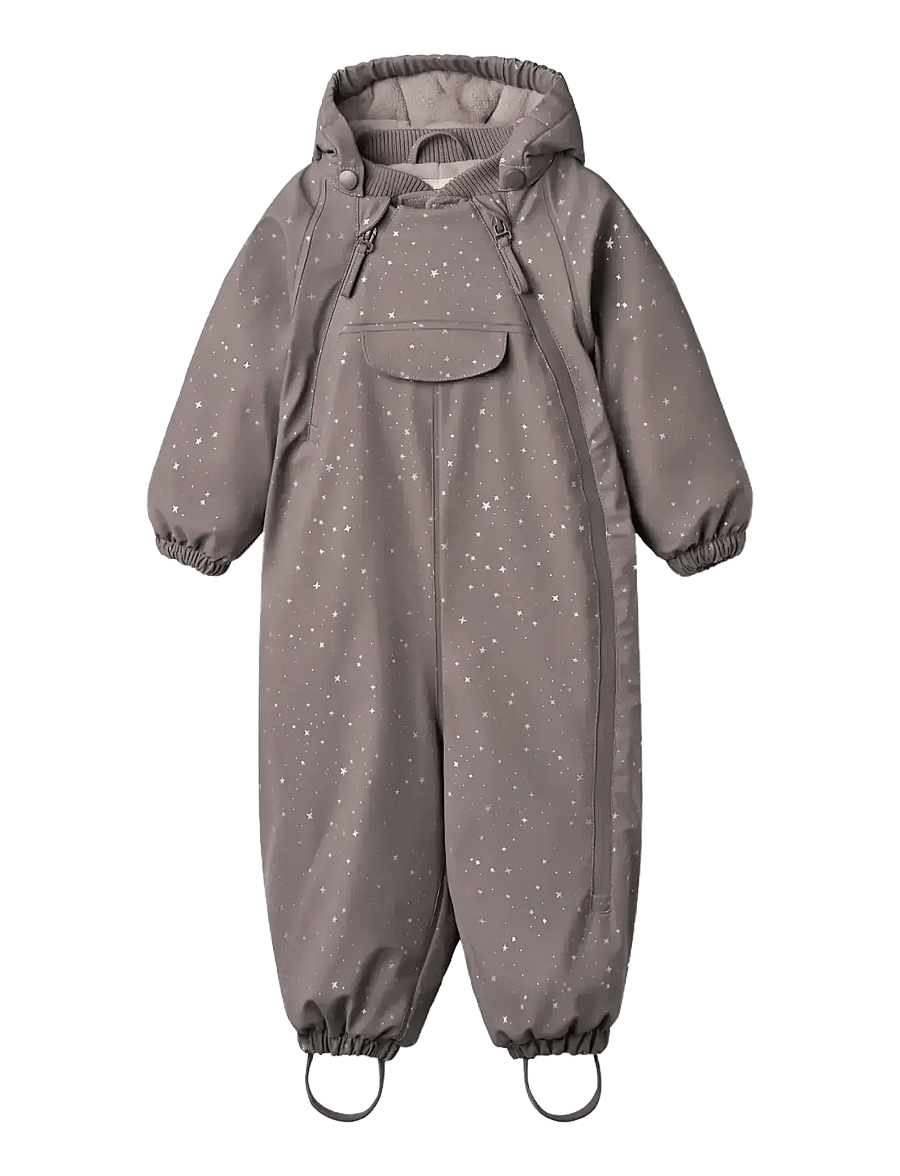 Wheat - Wintersuit Evig - snowsuit - purple stone stars - 0