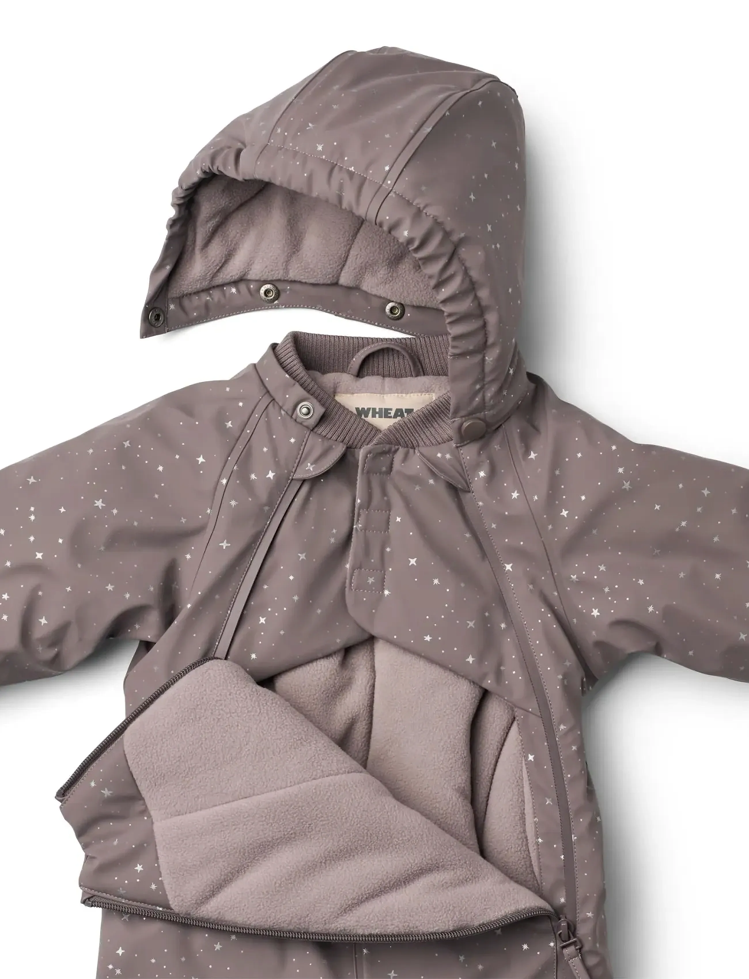 Wheat - Wintersuit Evig - talvekombinesoon - purple stone stars - 2