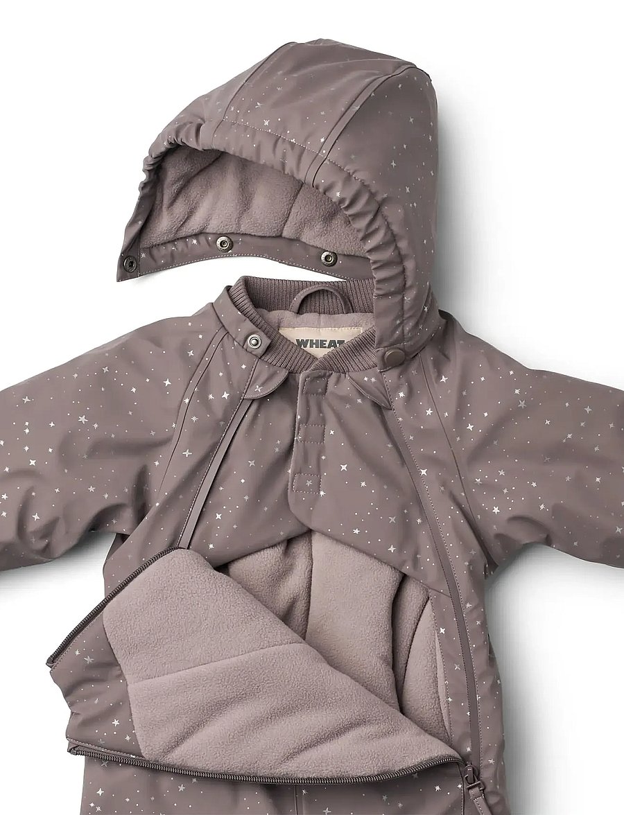 Wheat - Wintersuit Evig - snowsuit - purple stone stars - 2