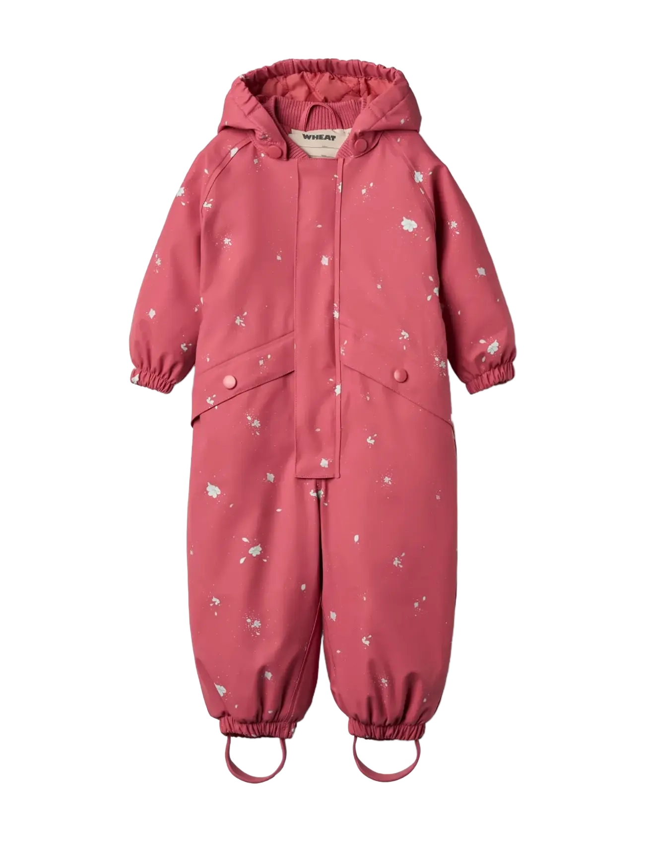 Wheat Thermo Rain Suit Aiko - Õueriided - FLOATING FLOWERS / pink/rose