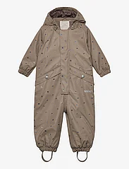 Wheat - Thermo Rainsuit Aiko - regndress - dry grey houses - 0