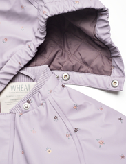 Wheat - Thermo Rainsuit Aiko - regndress - lavender flowers - 4