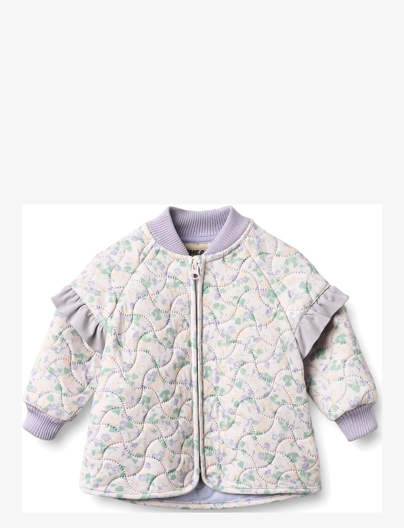 Wheat - Thermo jacket Stjerna - quiltede jakker - purple light petunias - 0