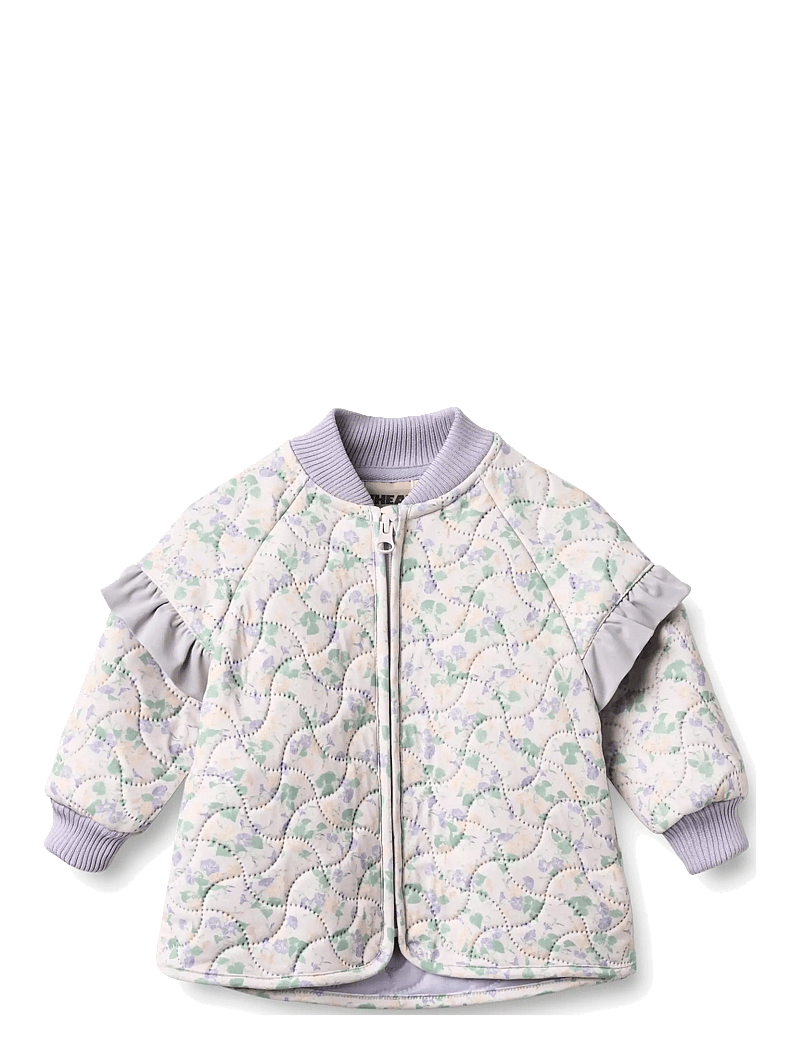 Wheat - Thermo jacket Stjerna - quiltede jakker - purple light petunias - 0