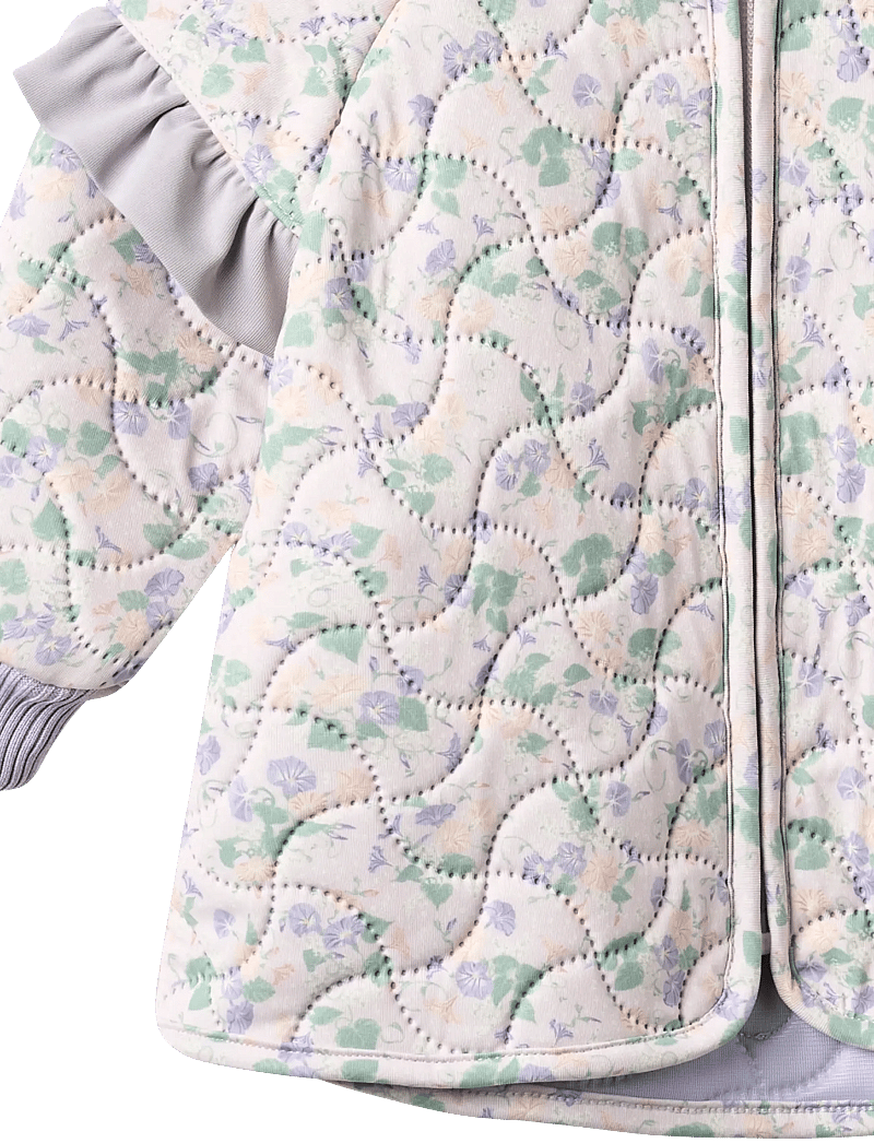 Wheat - Thermo jacket Stjerna - quiltede jakker - purple light petunias - 2