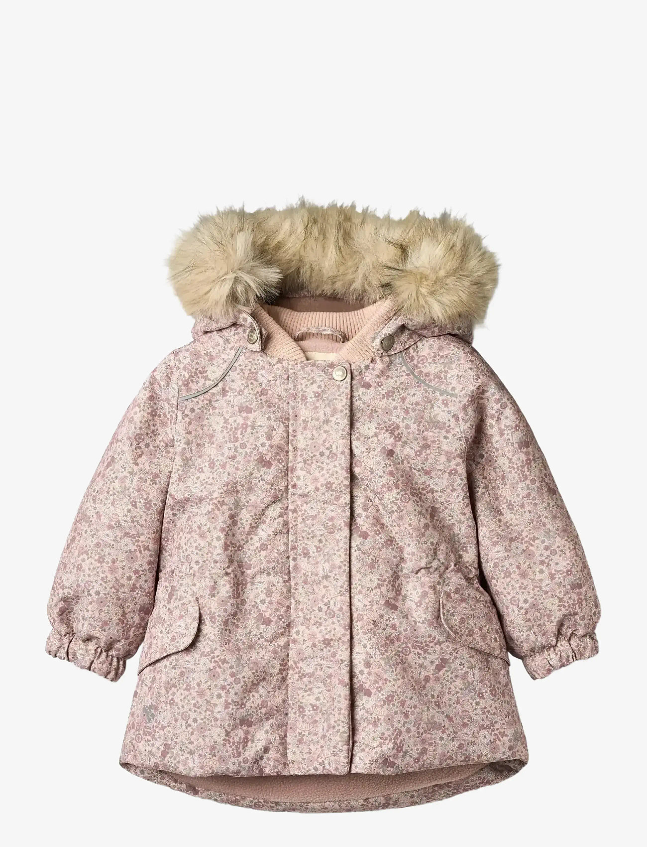 Wheat - Jacket Mathilde - winter jacket - rose dust flowers - 0