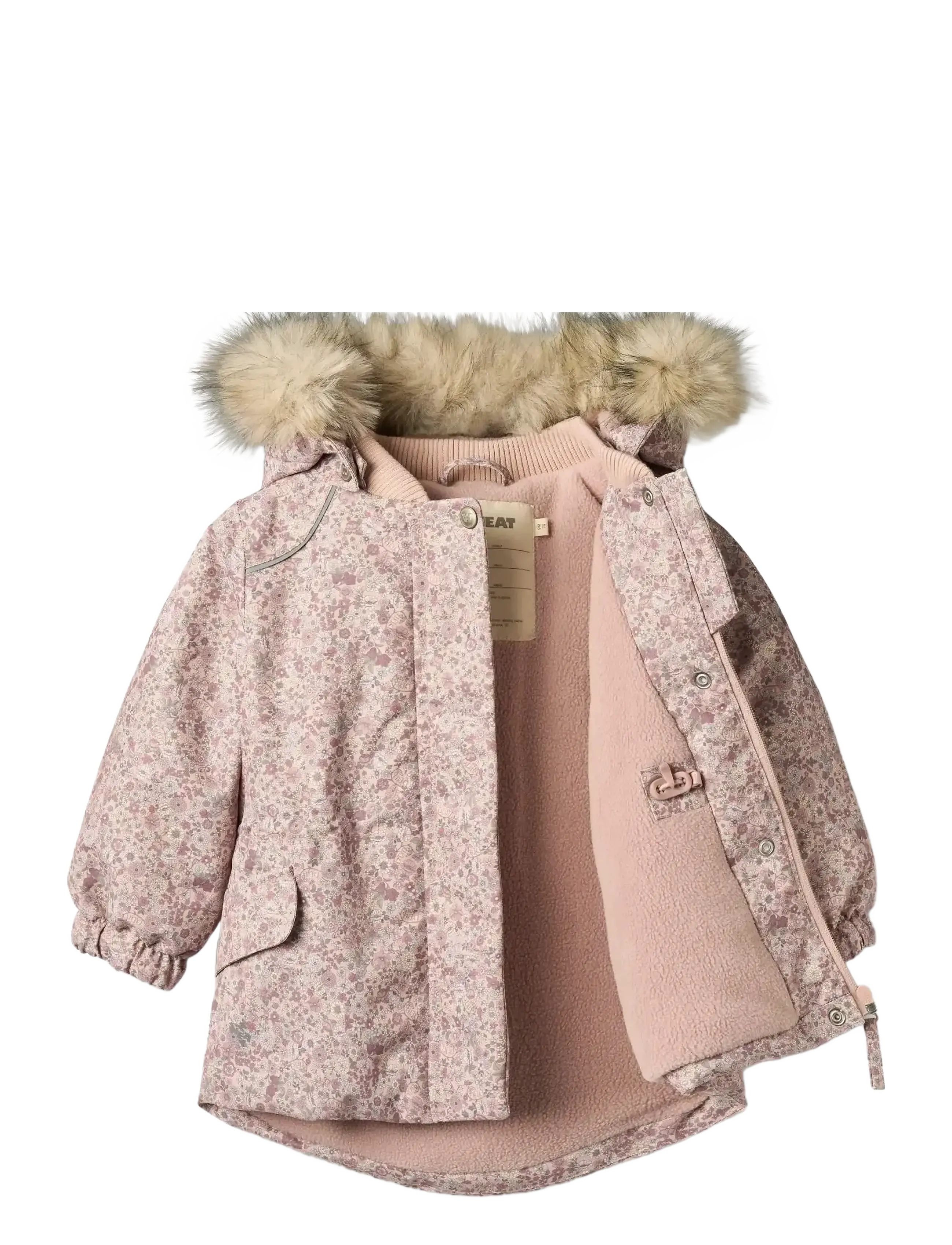 Wheat - Jacket Mathilde - vinterjakker - rose dust flowers - 2