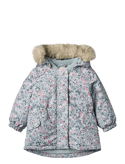 Wheat Jacket Mathilde - Baby 0 bis 2 Jahren - SOFT RAIN FLOWERS / blue