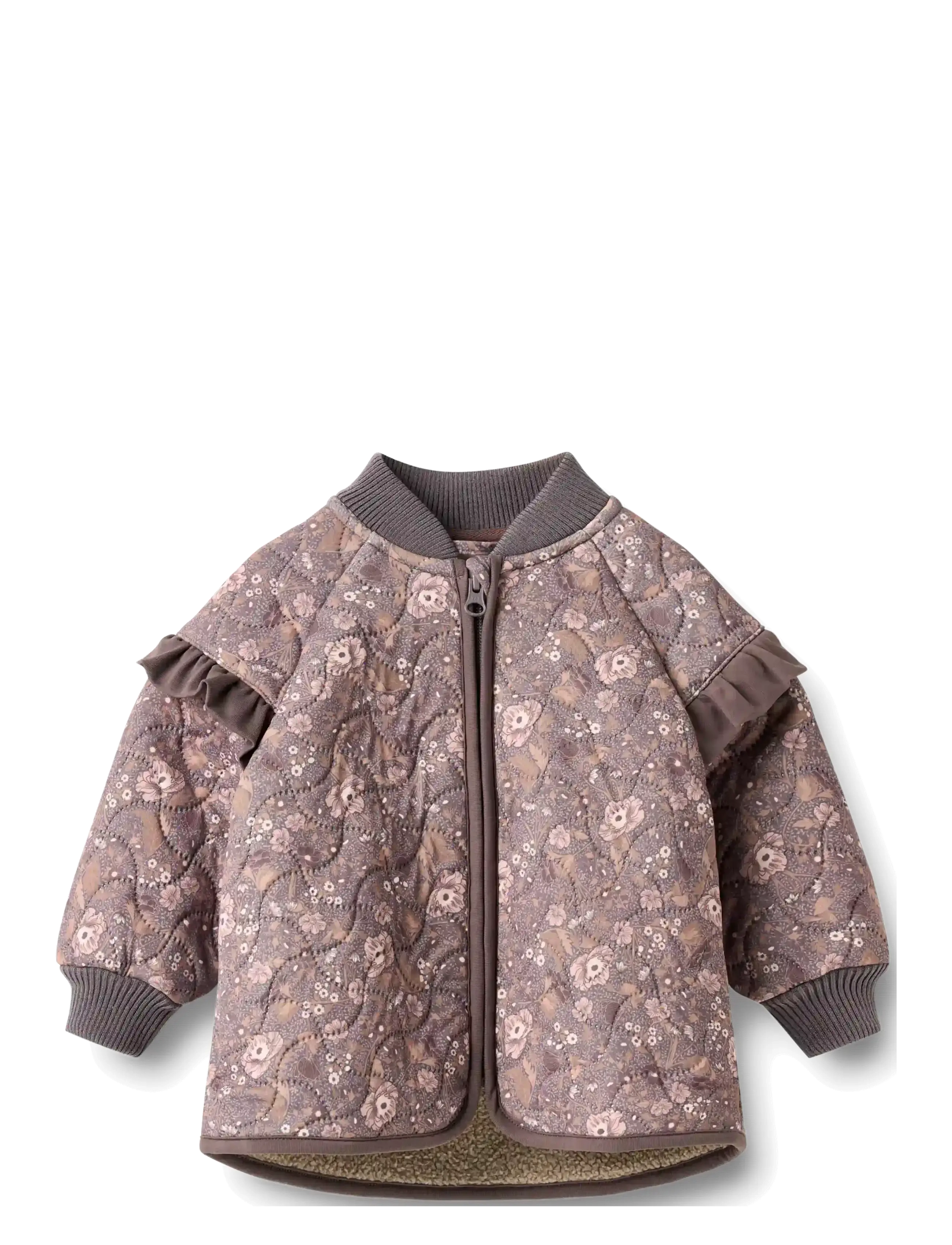 Wheat Thermo Jacket Ellas - Termojakker - PURPLE STONE FLOWERS / purple