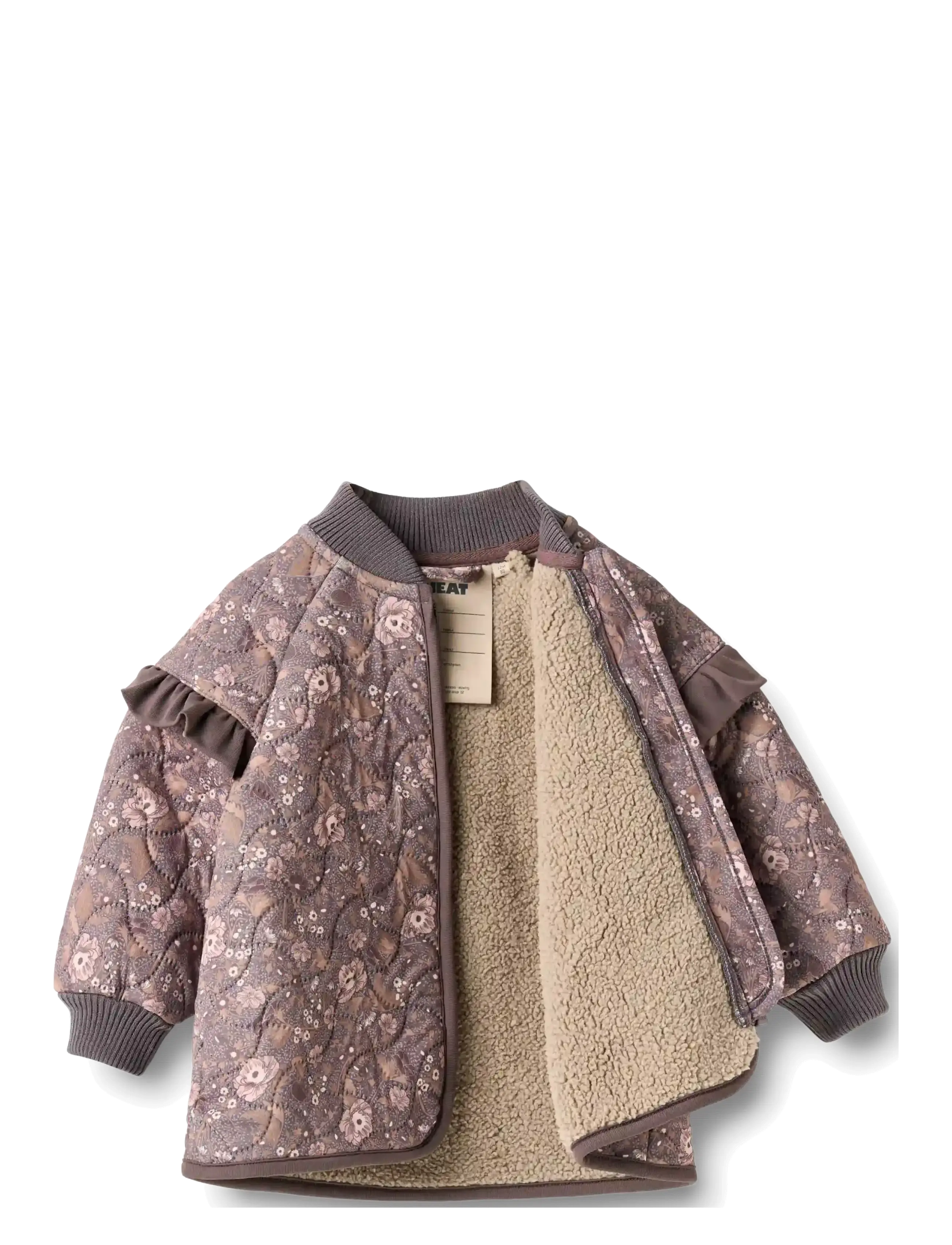 Wheat - Thermo Jacket Ellas - termojakker - purple stone flowers - 2