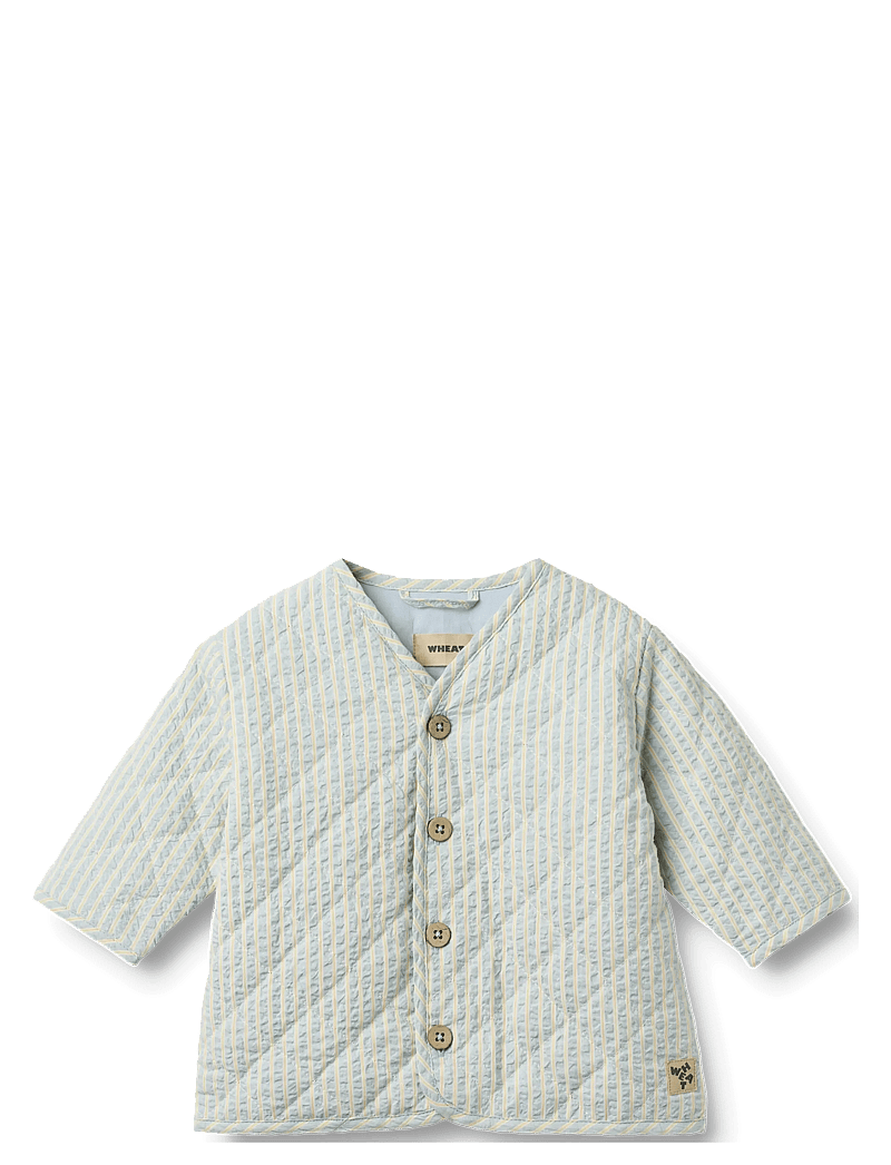 Wheat - Quilt Jacket Saxo - quiltede jakker - summer sky stripe - 0