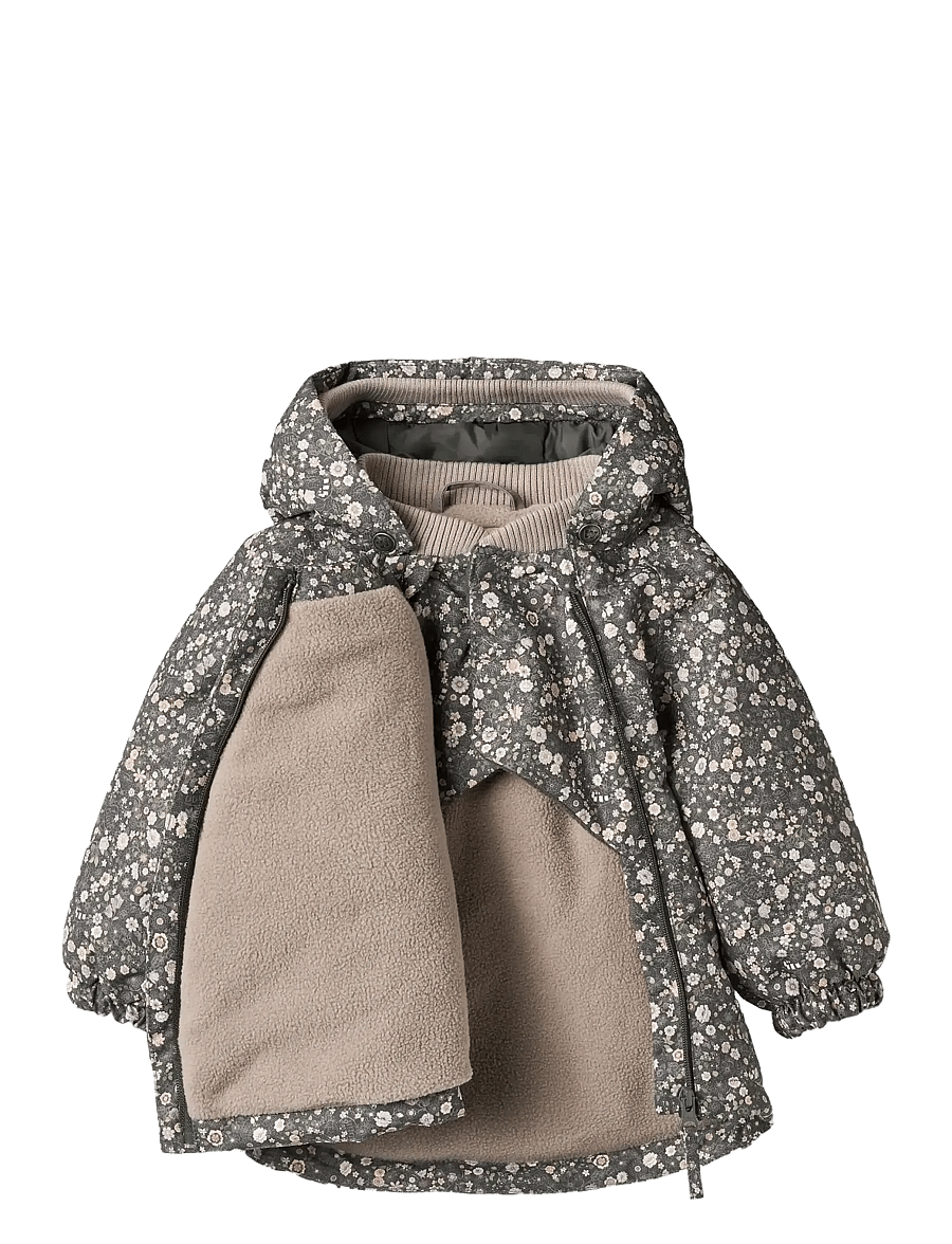 Wheat - Tech Jacket Sascha - skijacken - black sea open flowers - 3