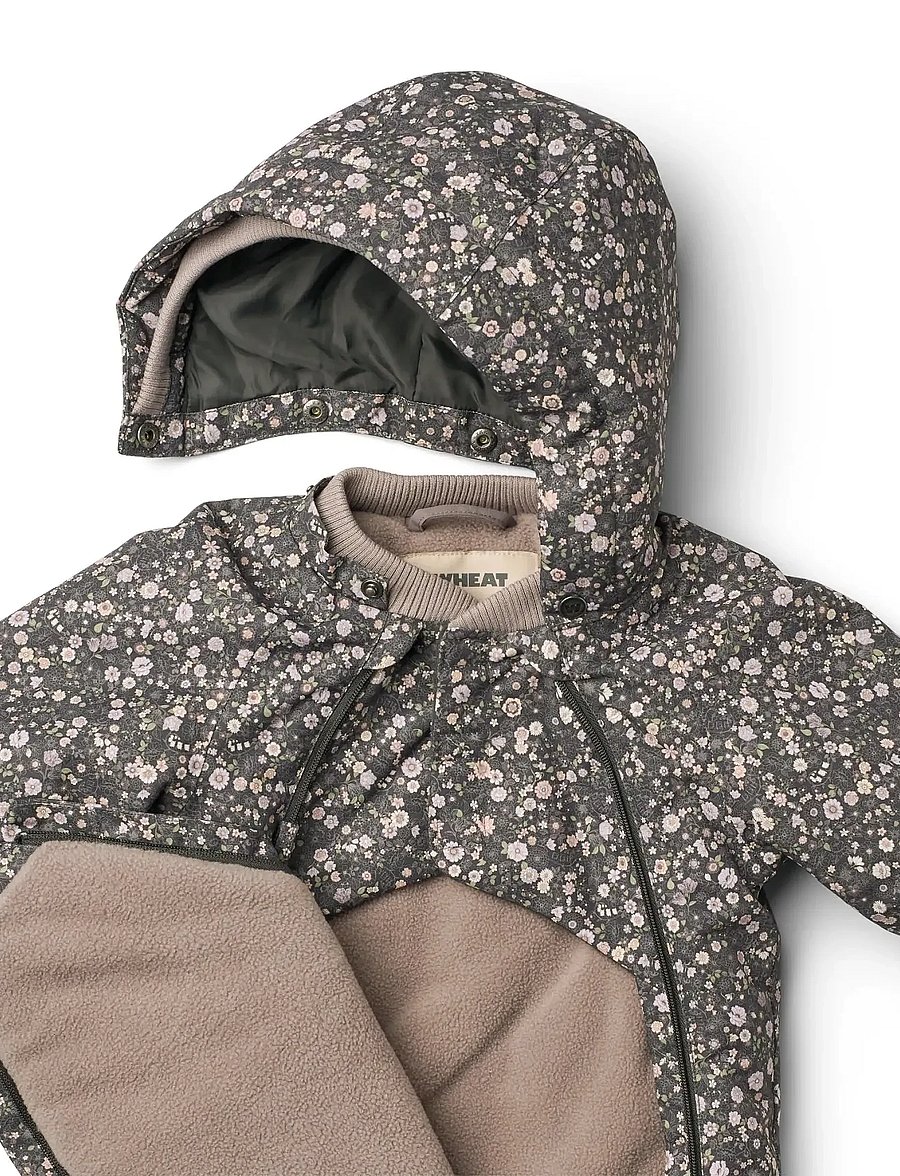 Wheat - Tech Jacket Sascha - skijacken - black sea open flowers - 4