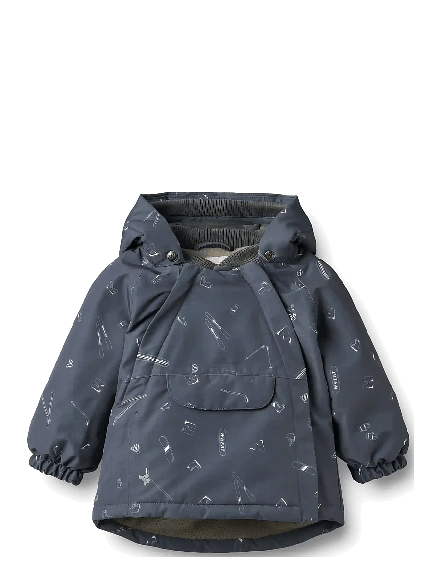 Wheat - Tech Jacket Sascha - suusajoped - winter blue aop - 0
