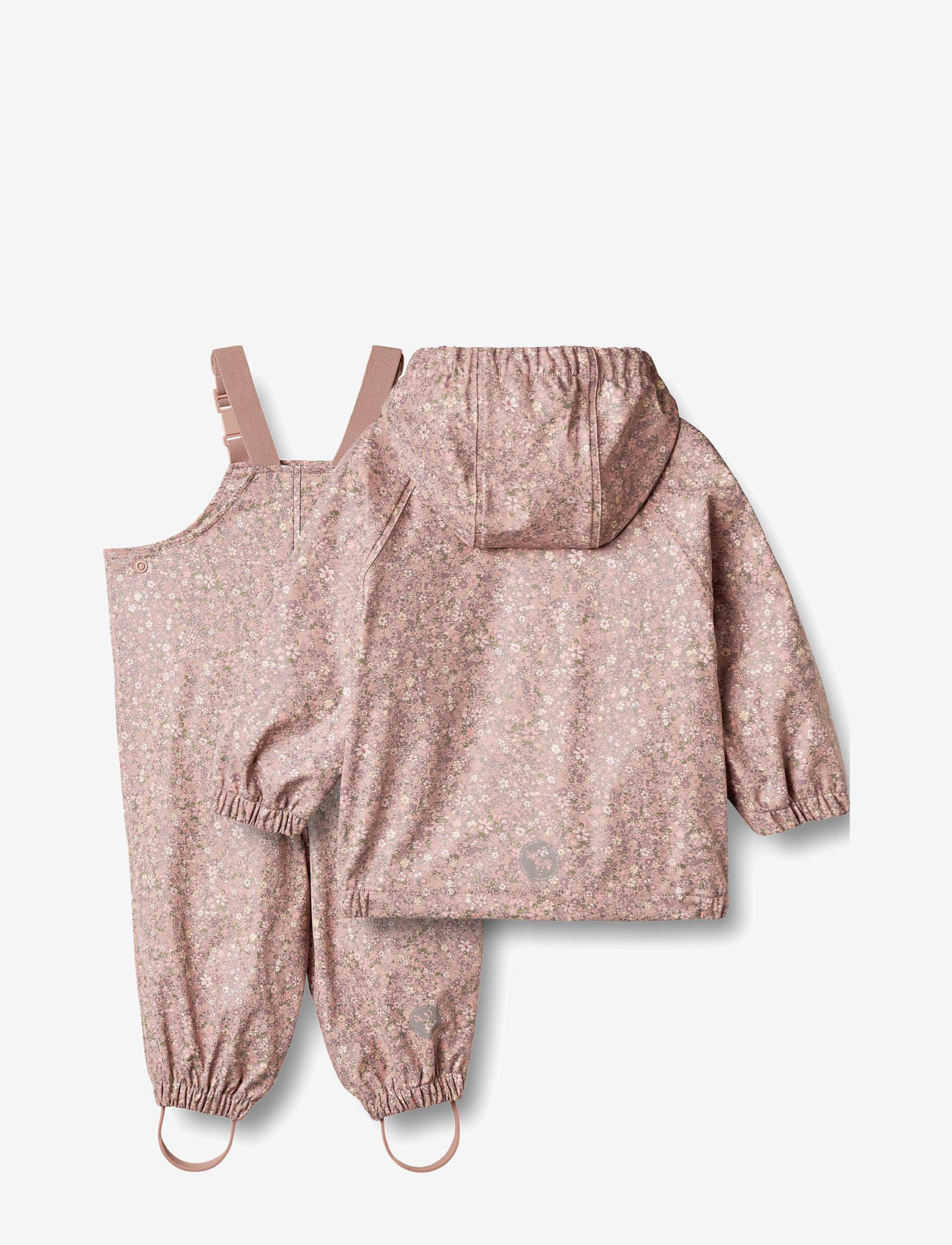 Wheat - Rainwear Charlie Set - regnställ - powder flower meadow - 1
