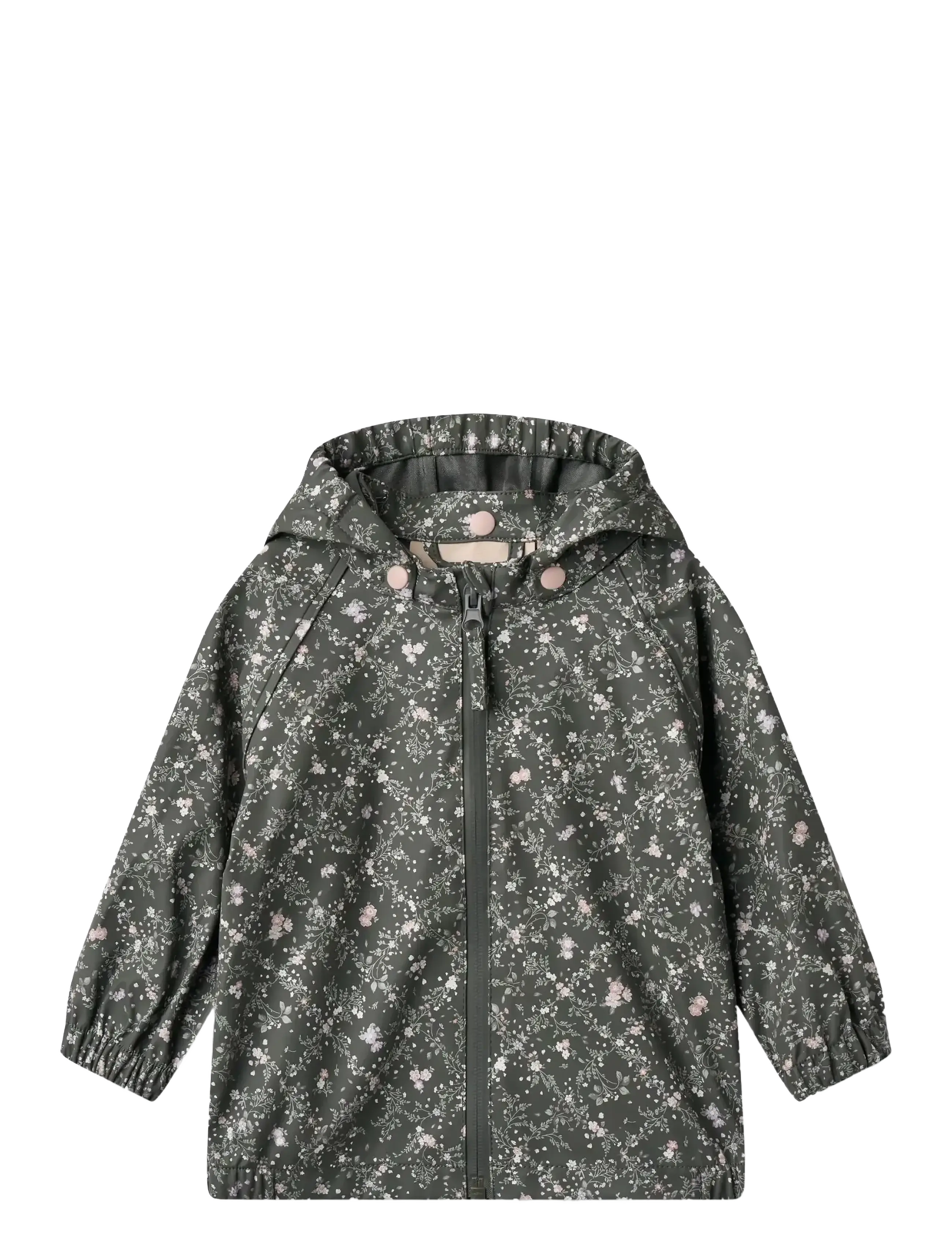 Wheat Rainwear Chardy Jacket, 92, Khaki green, Regntøj > Jakker, Børn