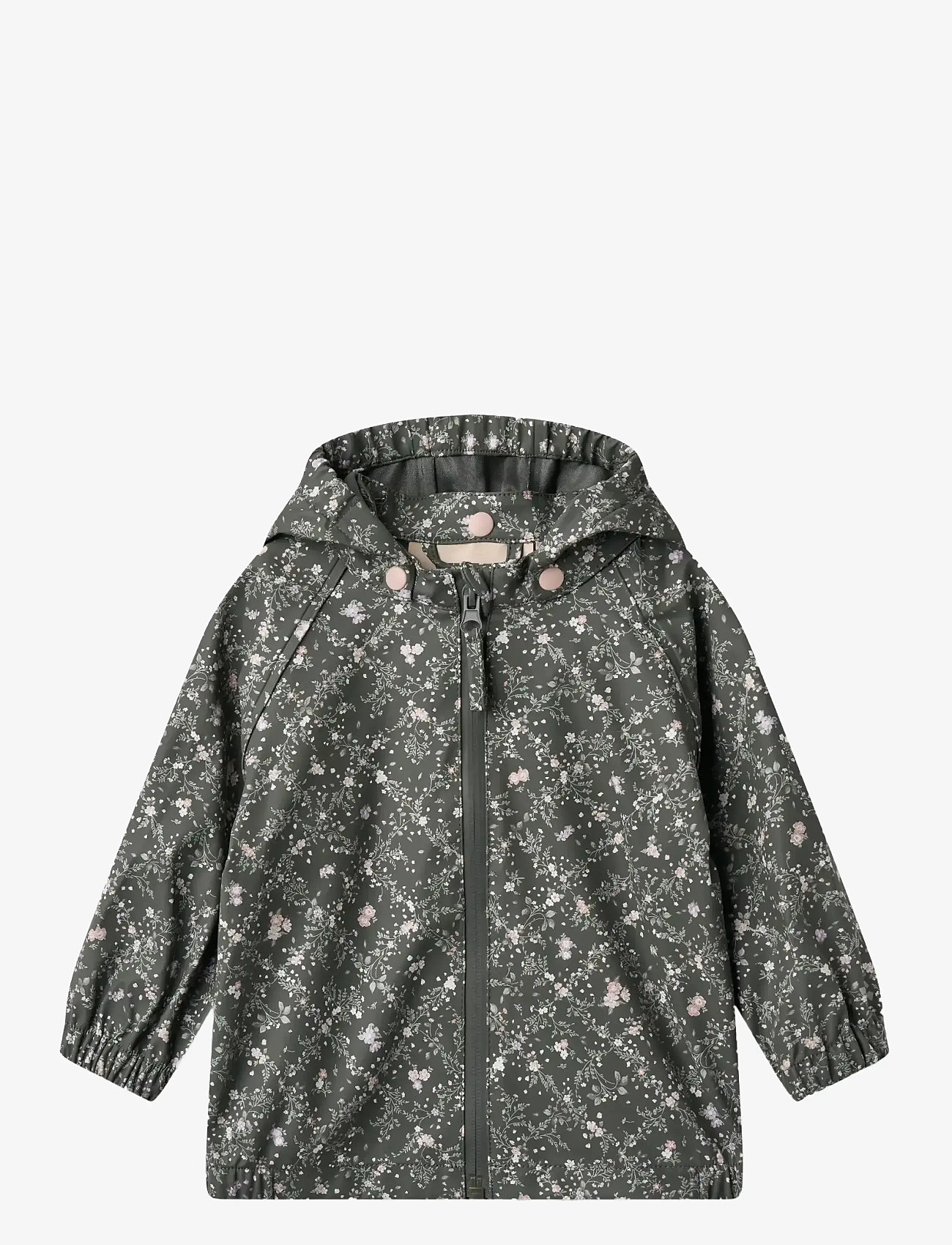 Wheat - Rainwear Chardy Jacket - regenjacken - forest lake checked flowers - 0